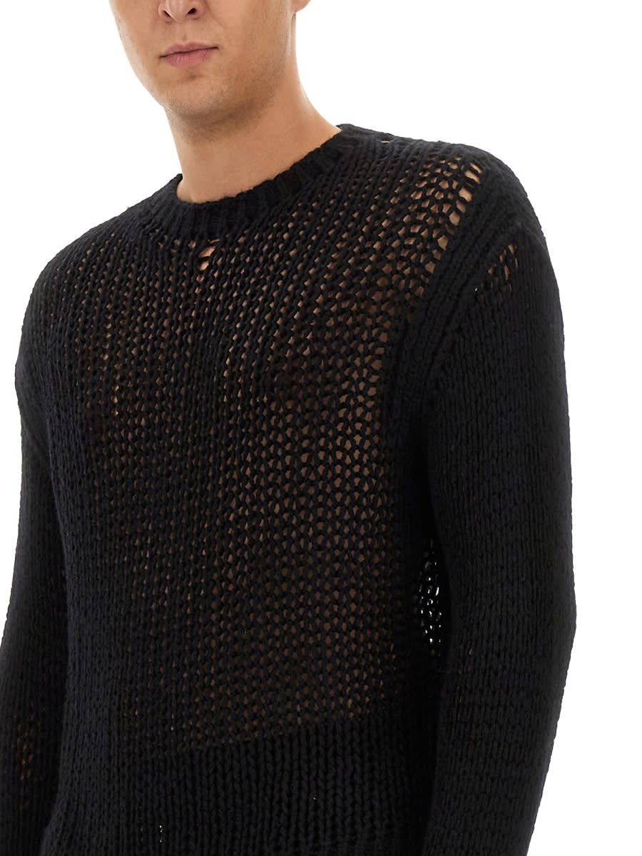 Shop Rick Owens Perforated Mesh In Black