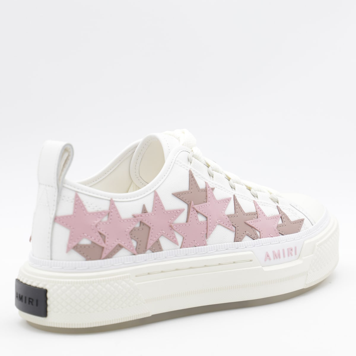 Amiri Low Top Sneakers Featuring Star Embellishments In White