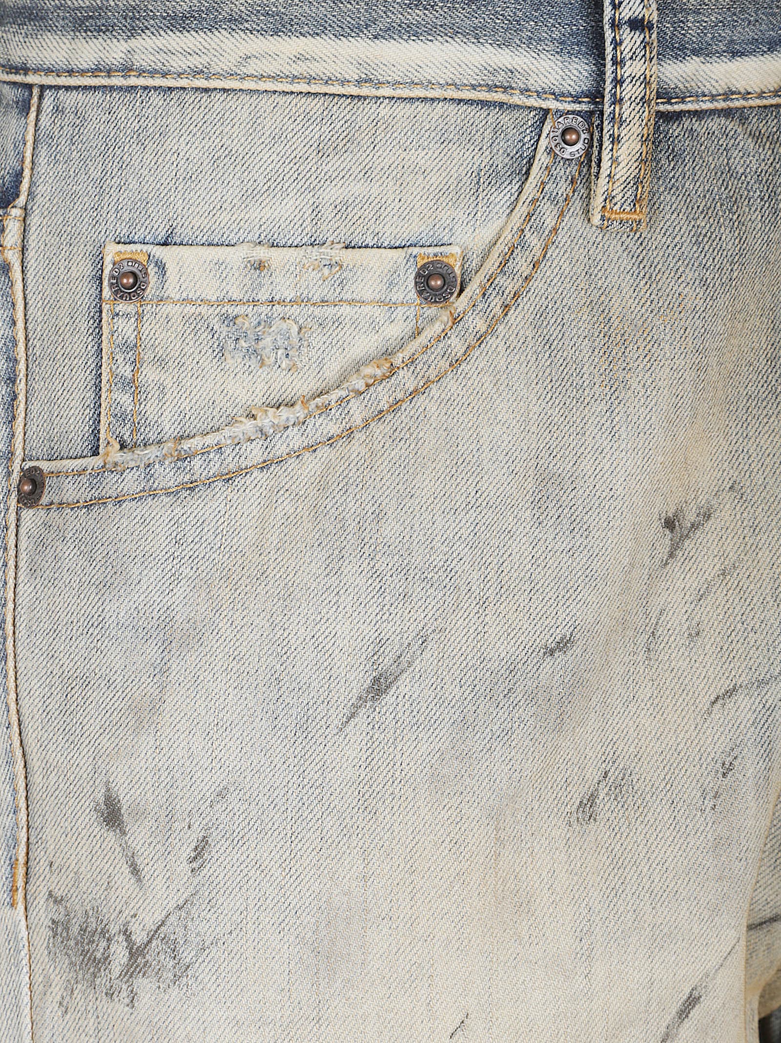 Dsquared2 Pants 5 Pockets In Blue