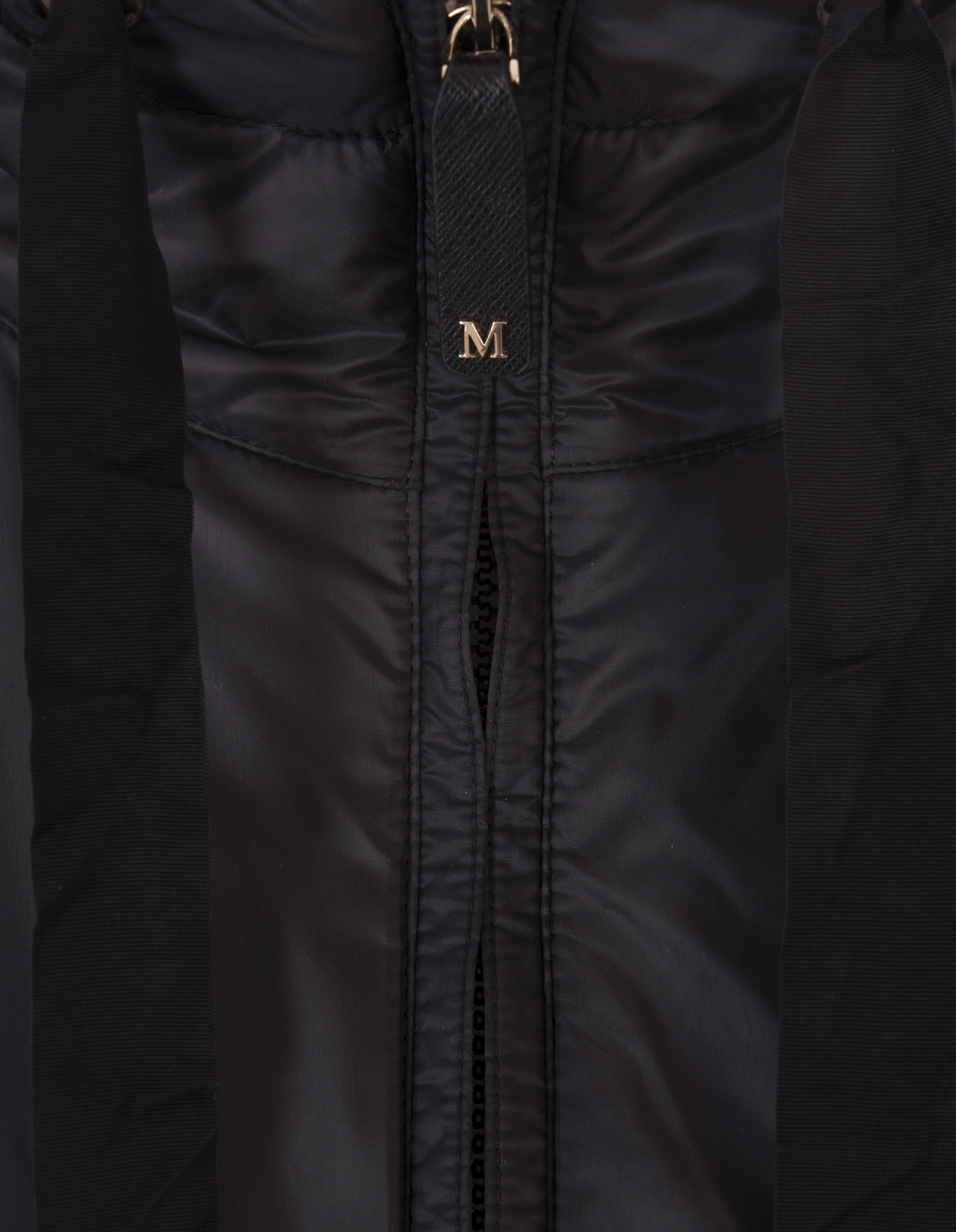 Shop Max Mara Black Cool Cropped Bomber Jacket