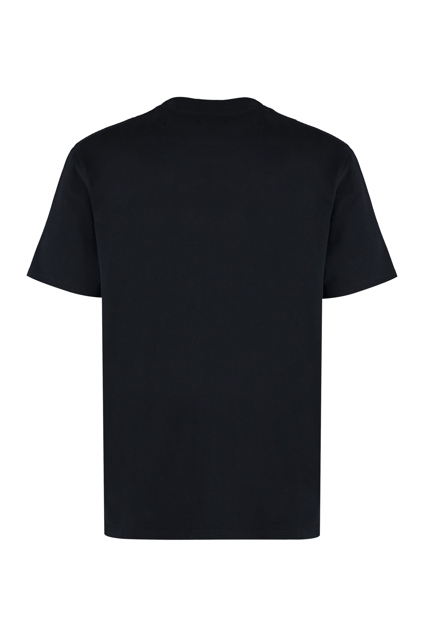 Shop Isabel Marant Honore Cotton Crew-neck T-shirt In Black