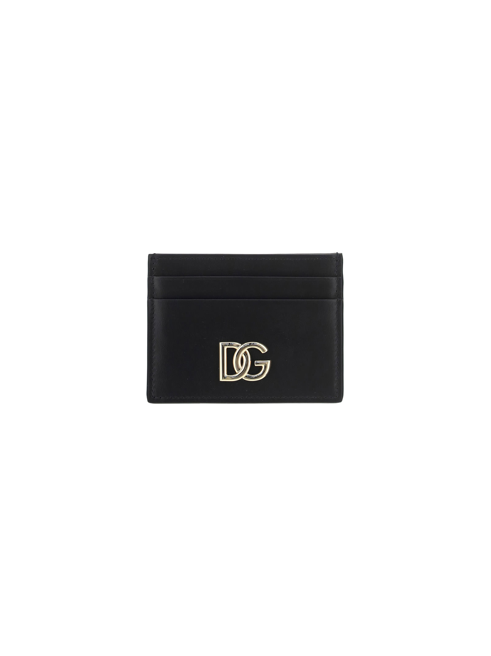 Dolce & Gabbana Smooth Leather Card Case In Nero