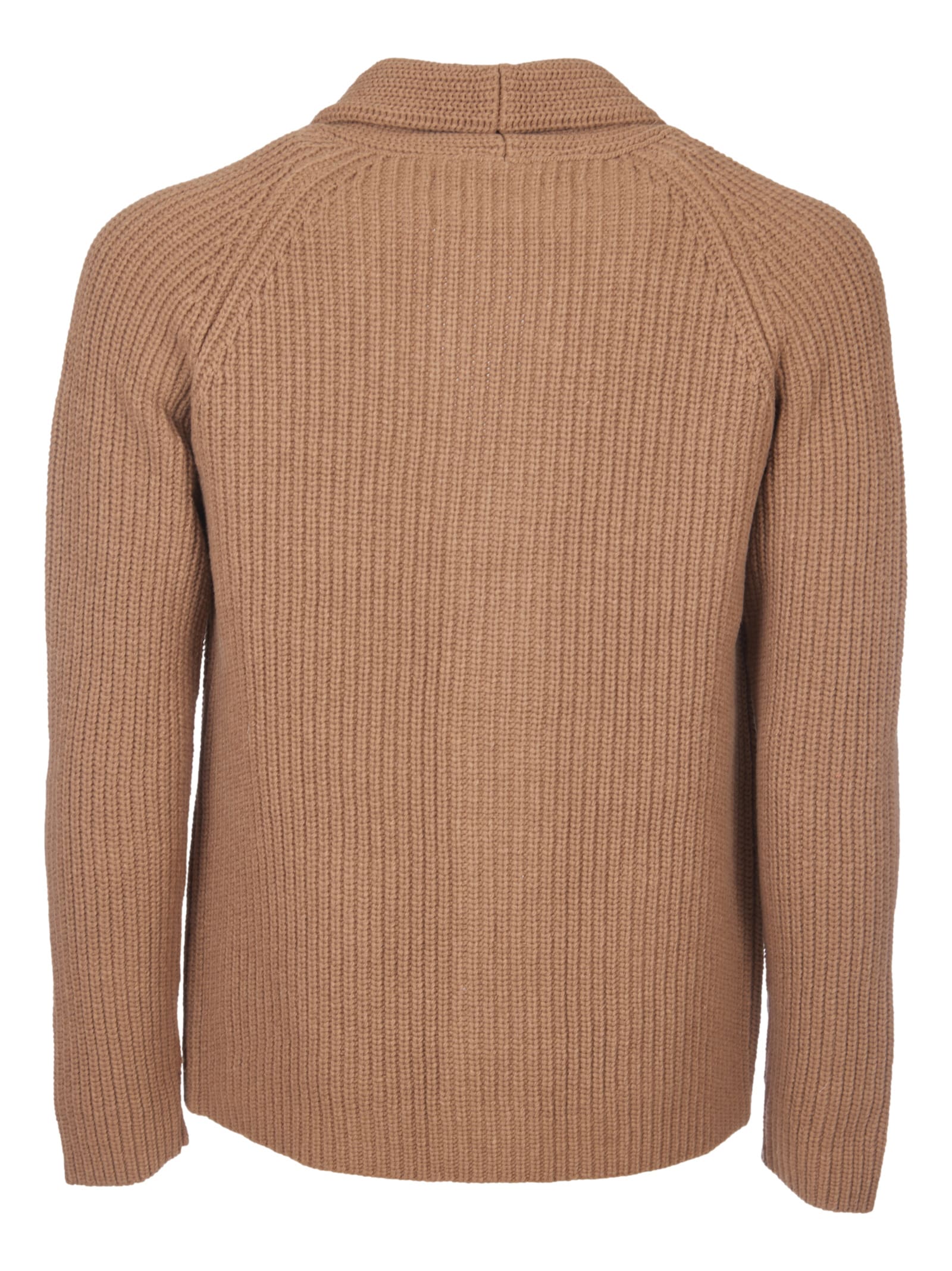 Shop Tagliatore Cardigan In Camel