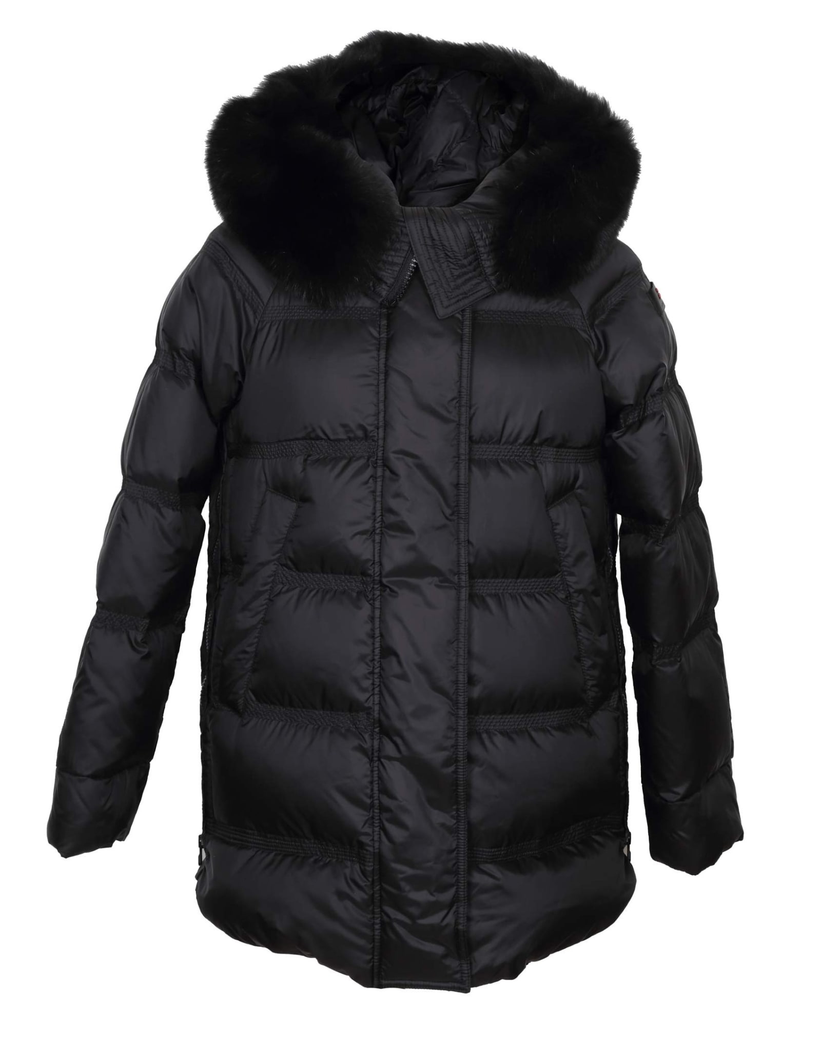 Peuterey Takan Down Jacket Mq 02 Fur Black Color