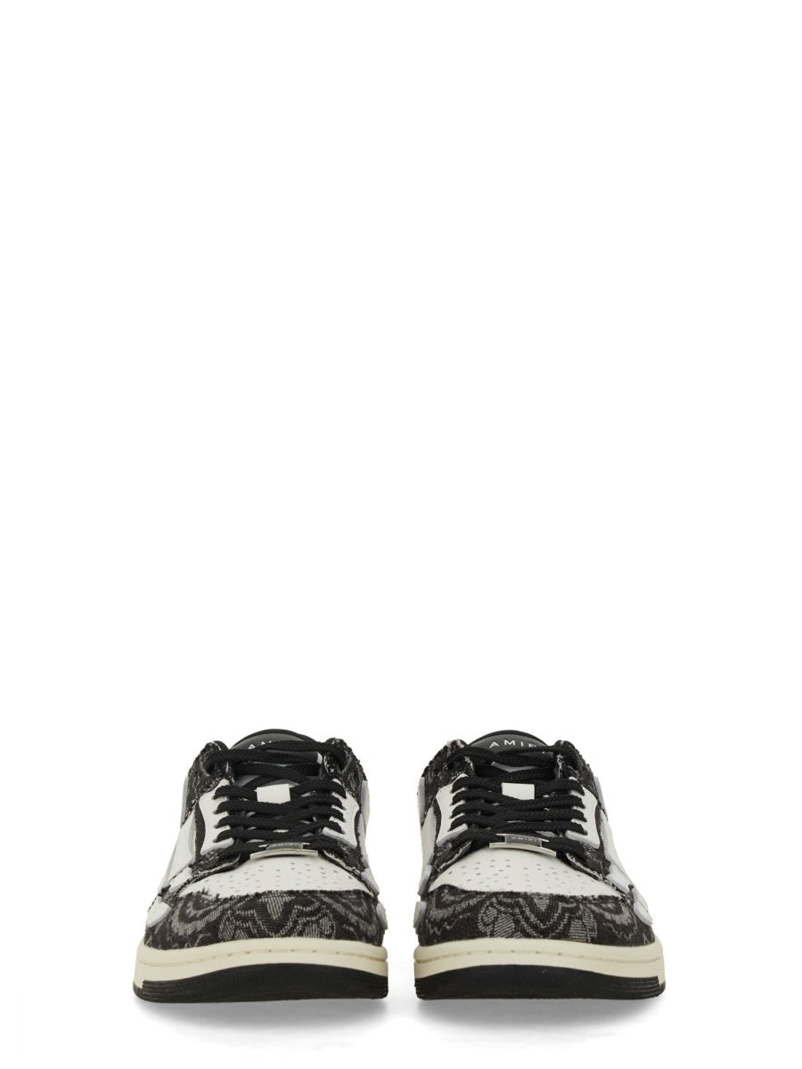 Shop Amiri Sneaker Top Low Bandana Skel In Black