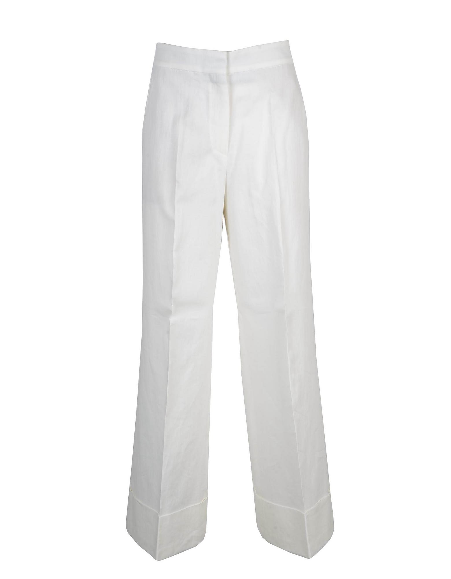 Brunello Cucinelli Womens White Pants