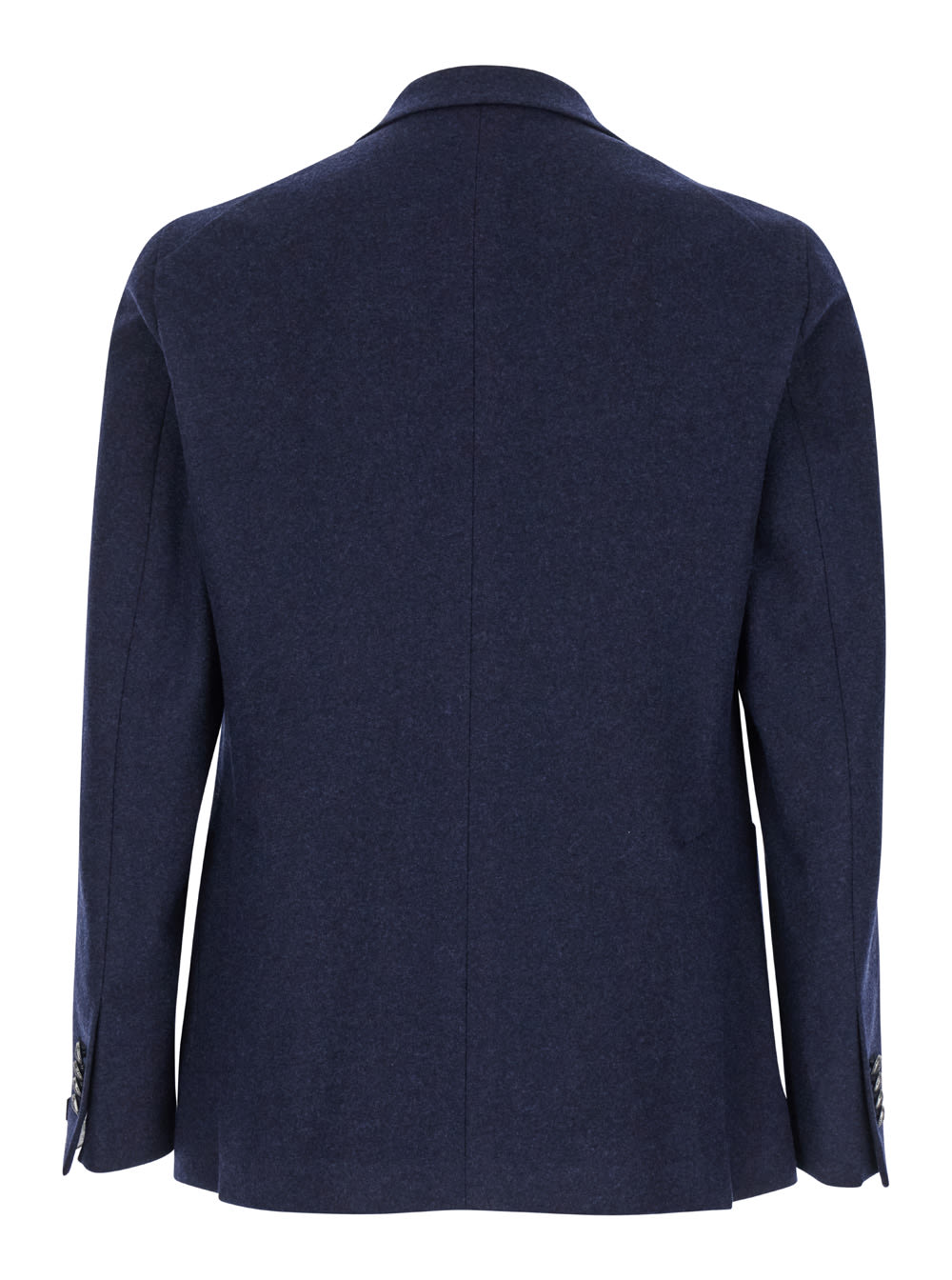 TAGLIATORE MONTECARLO BLUE SINGLE-BREASTED JACKET WITH NOTCHED REVERS IN WOOL MAN 