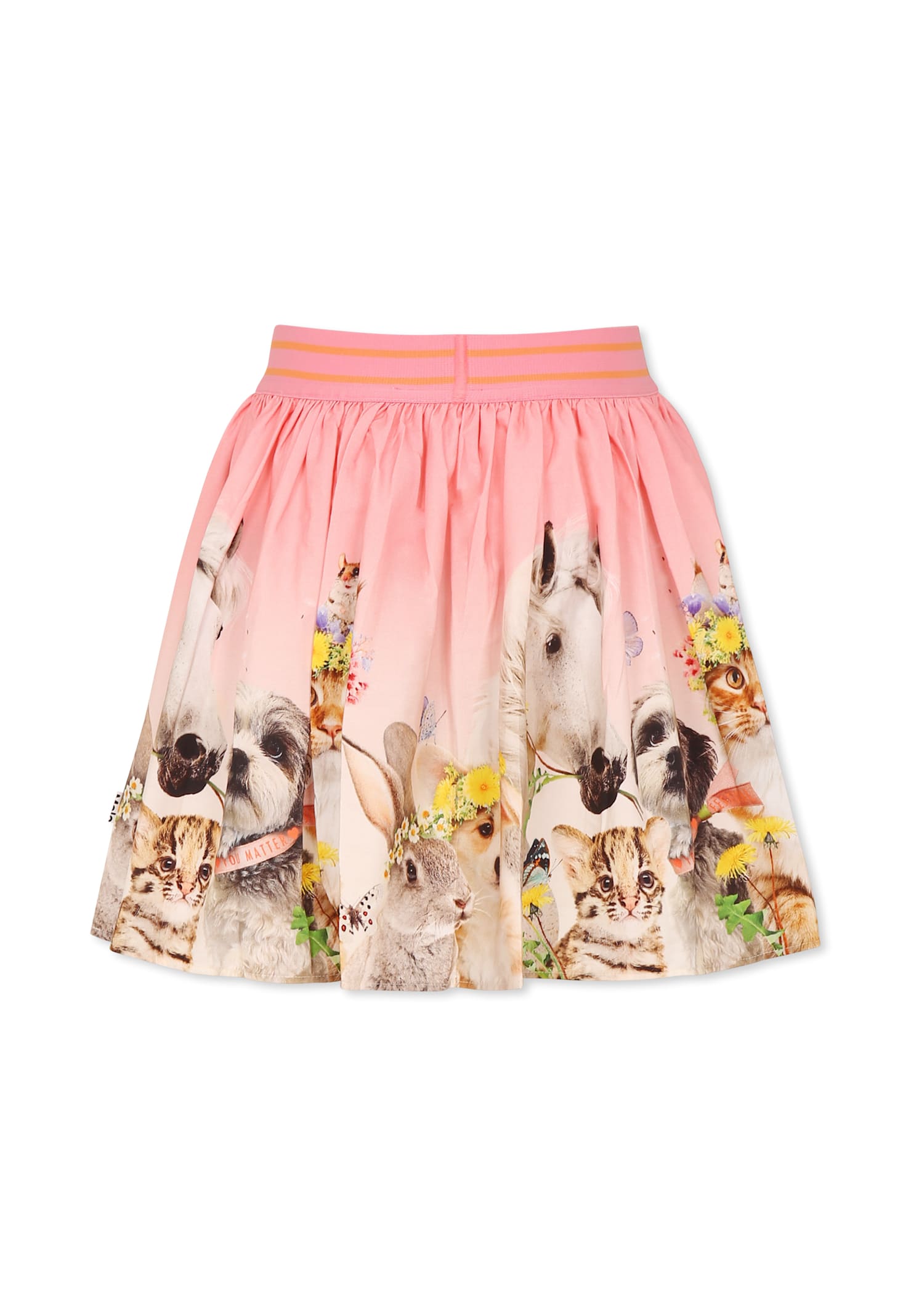 Molo Pink Pleated Skirt In Pink
