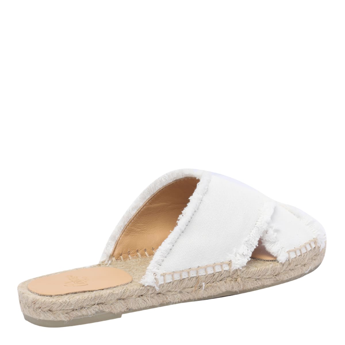 Shop Castaã±er Palmera Sandals In White