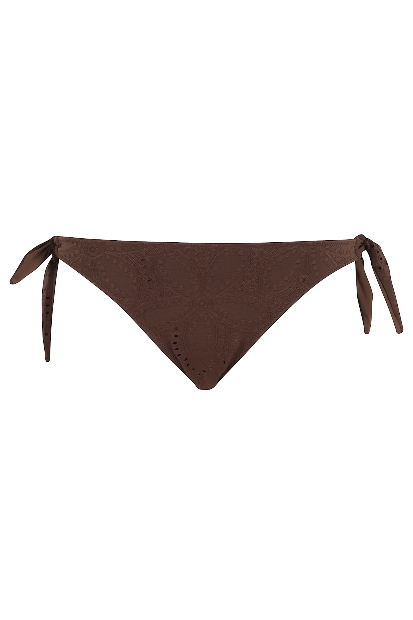 Mc2 Saint Barth Side Tie Normal Coverage Bikini In Brown