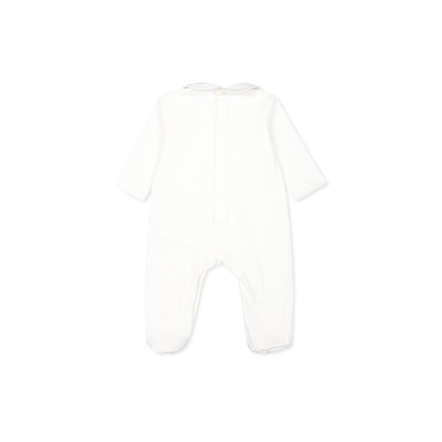 Shop Dolce & Gabbana White Babygrow Set For Babykids With Logo Dg