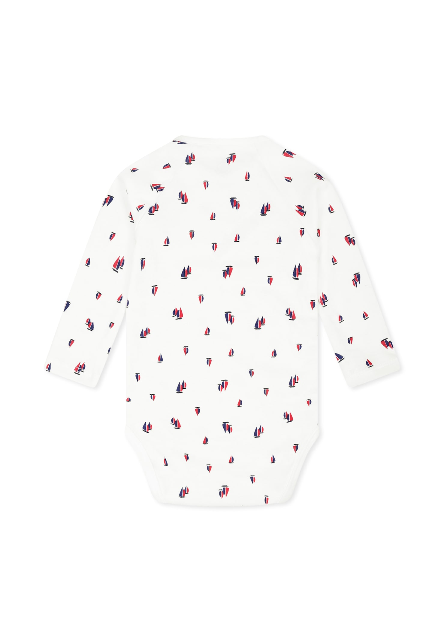Petit Bateau Multicolor Newborn Suit For Baby Boy With Sailboat In Multicolor