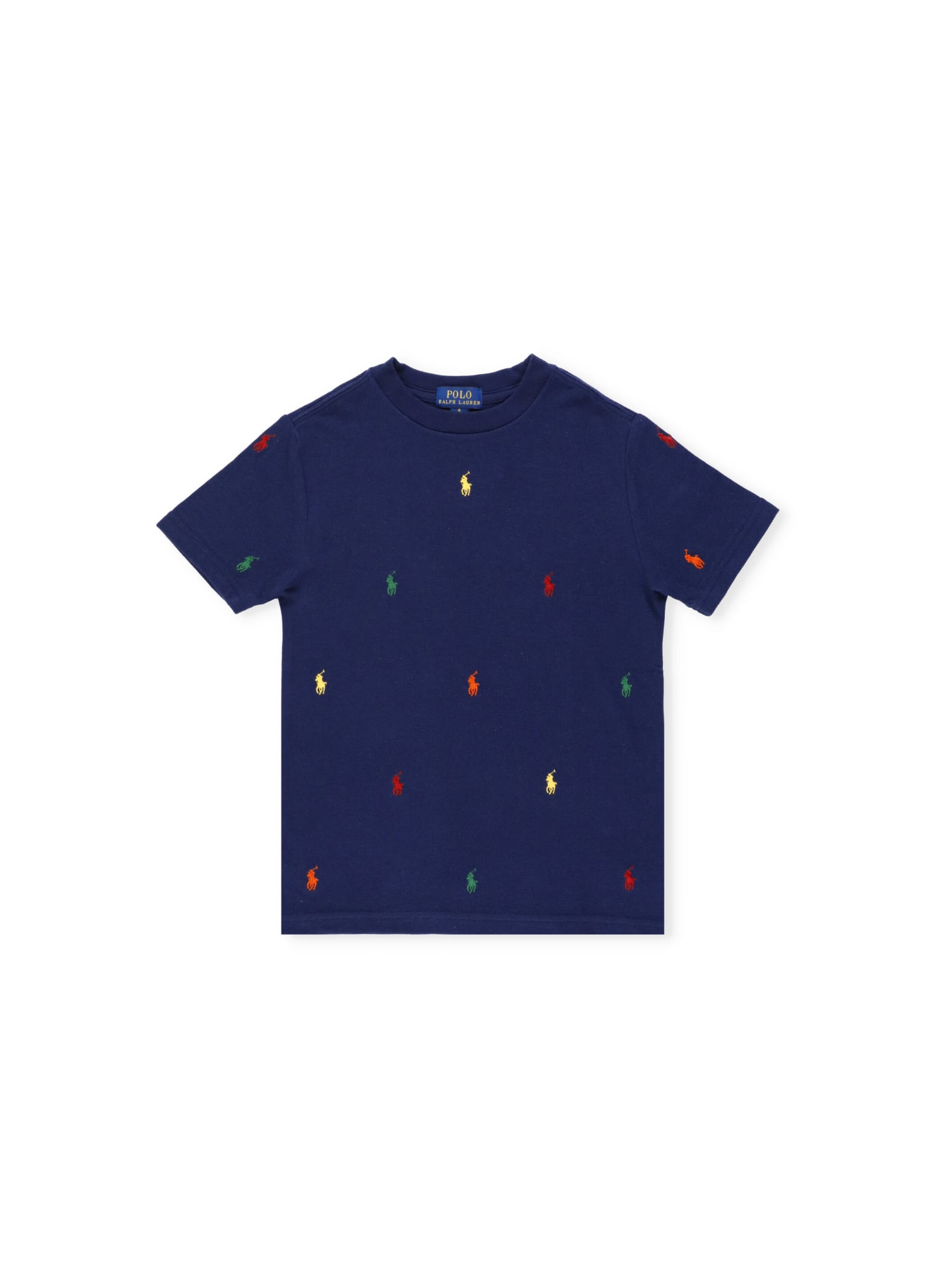Ralph Lauren Cotton T-shirt With Embroideries
