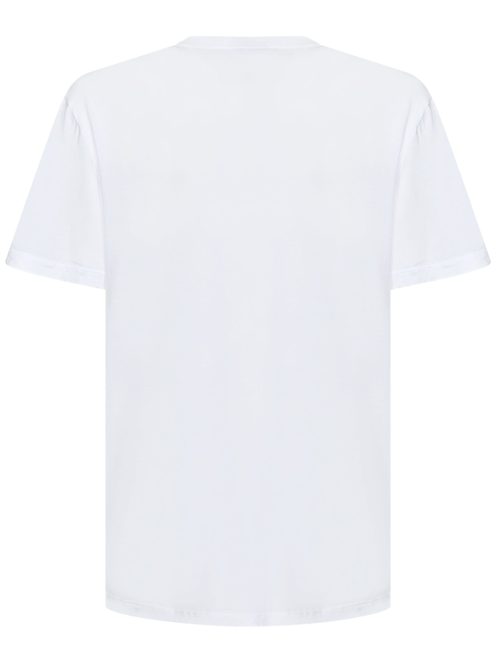 Shop James Perse Clear Jersey Crew T-shirt In White