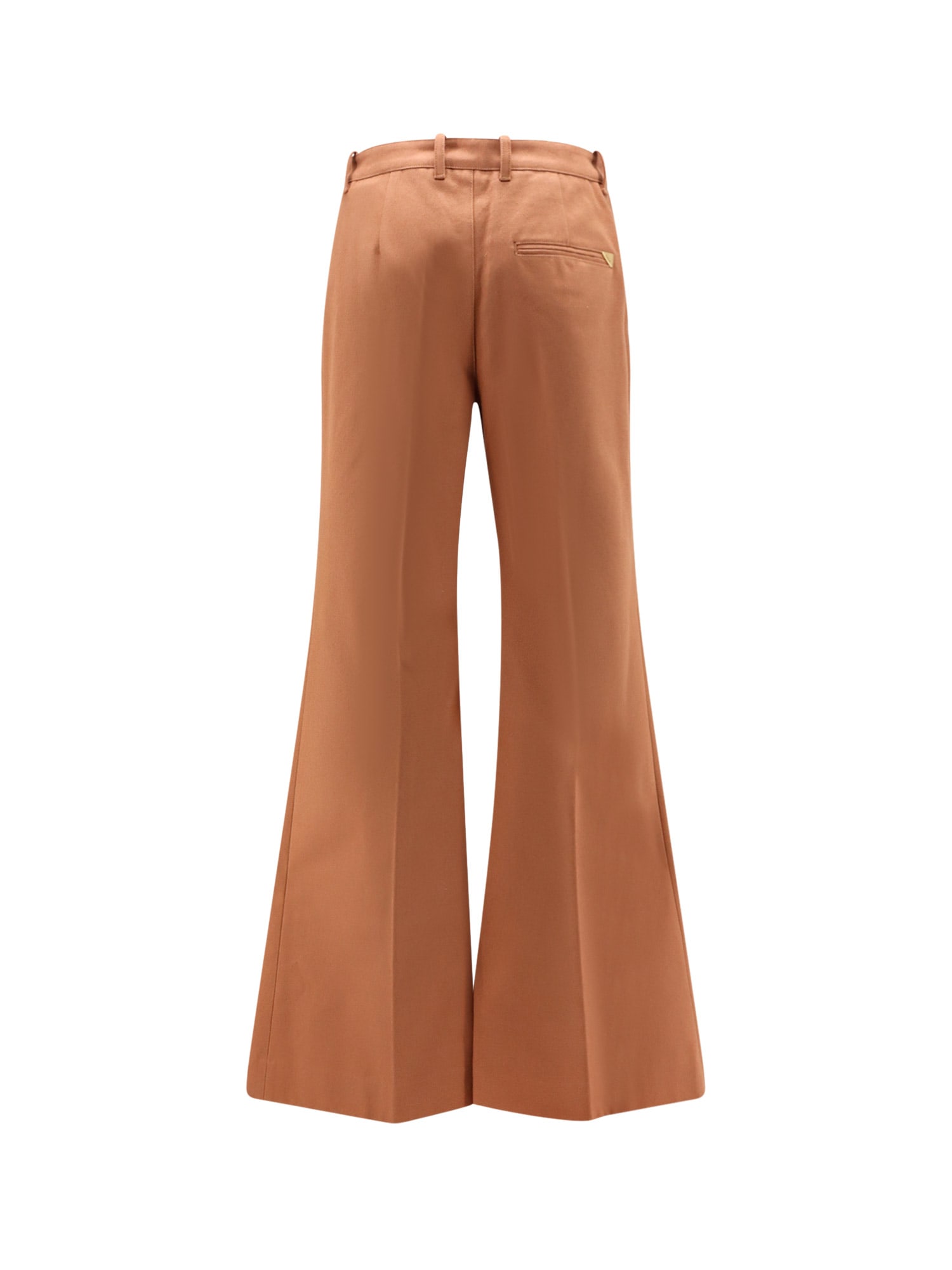 Chloé Pantalone Dalla Gamba Ampia In Cotone Mattone In Multi