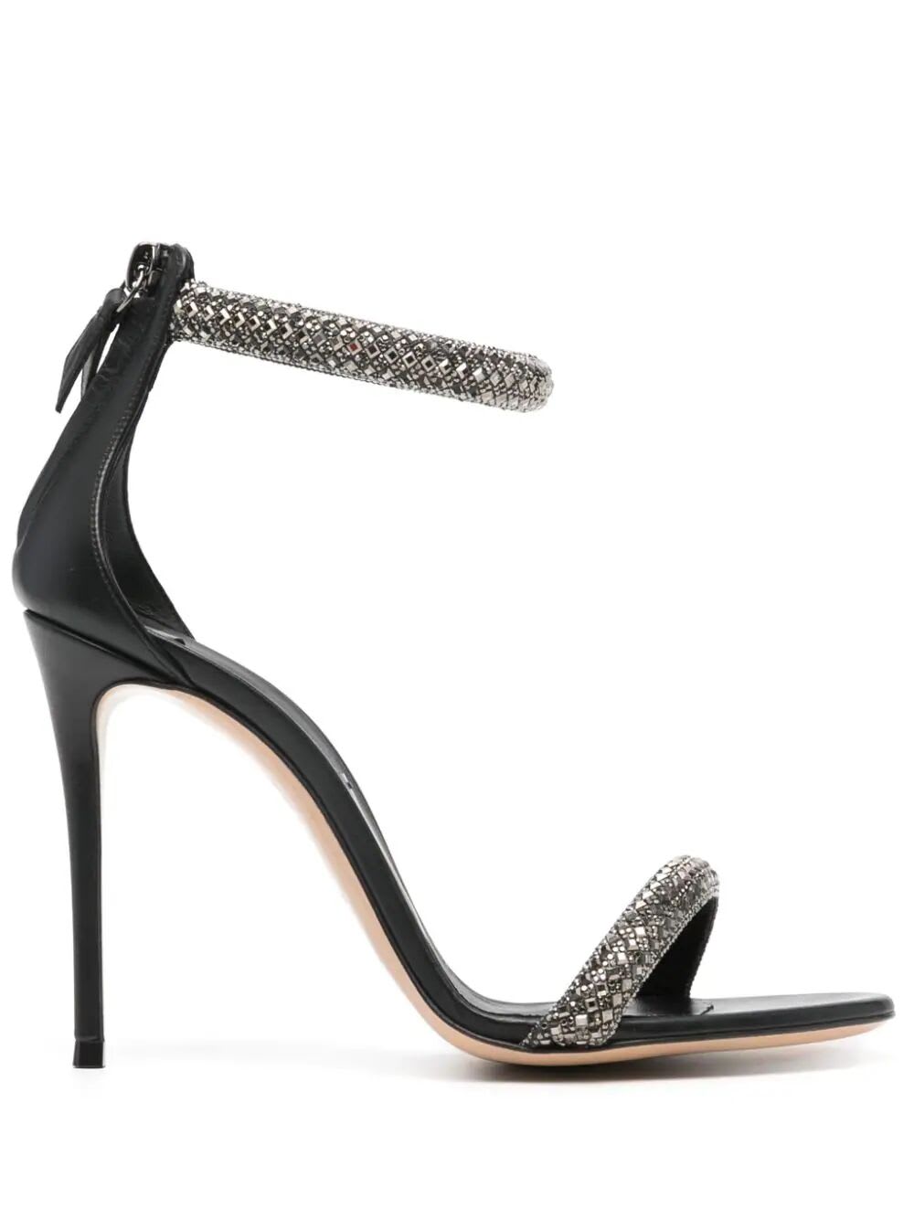 Shop Casadei Elegant Sandal In Ematite Black