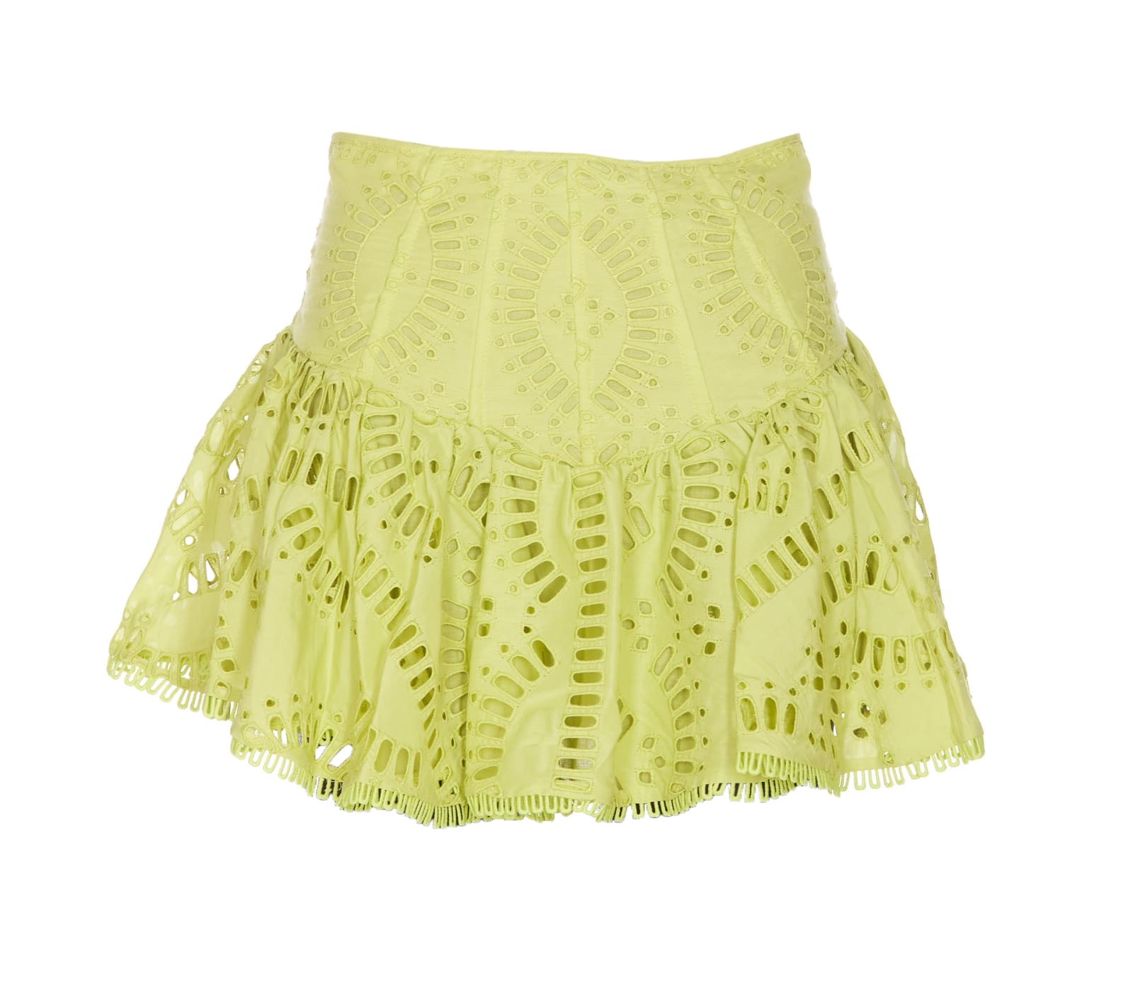 Shop Charo Ruiz Favik Short Skirt In Yellow