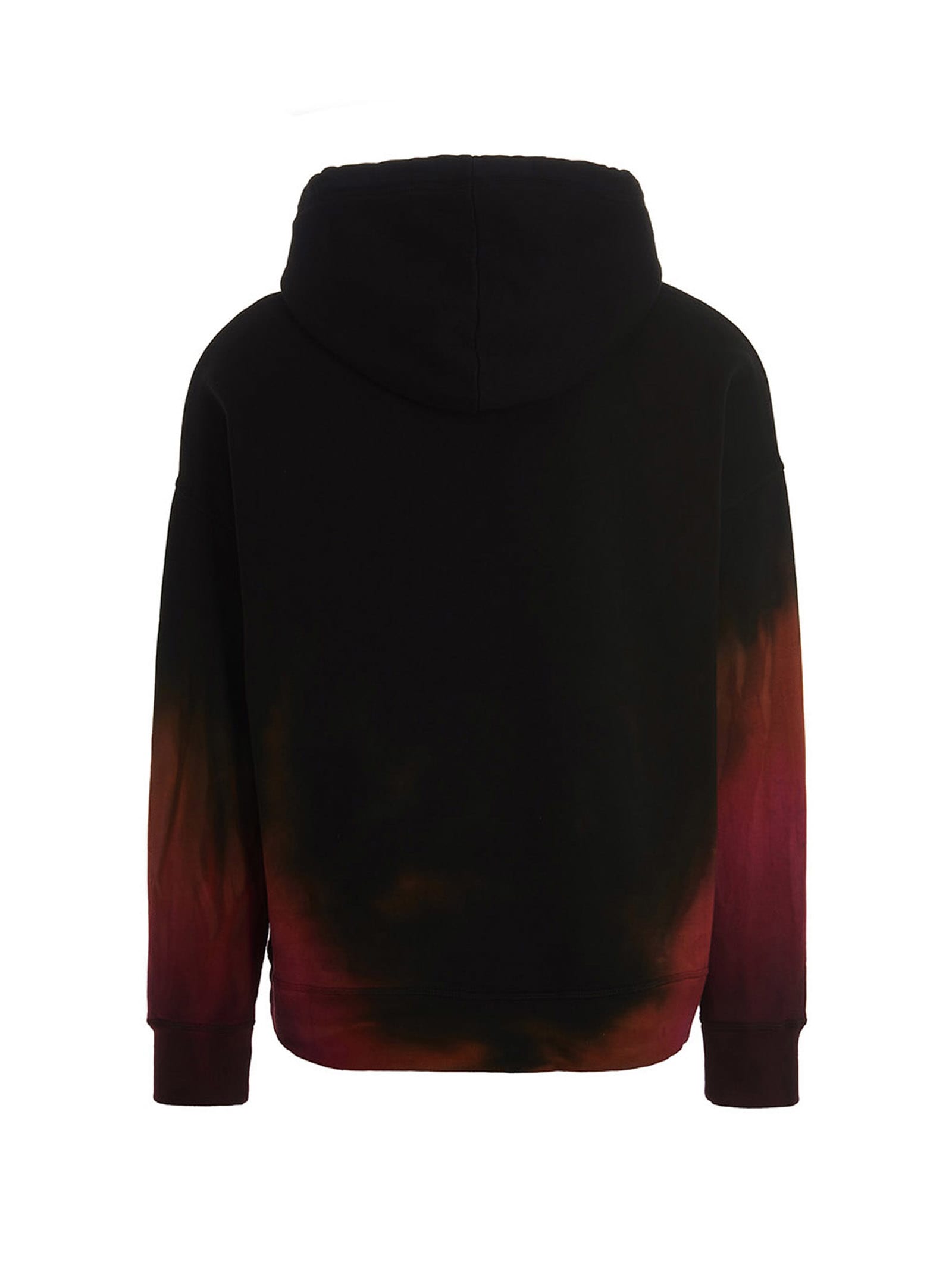 Shop Dsquared2 D2 Flame Hoodie In Black