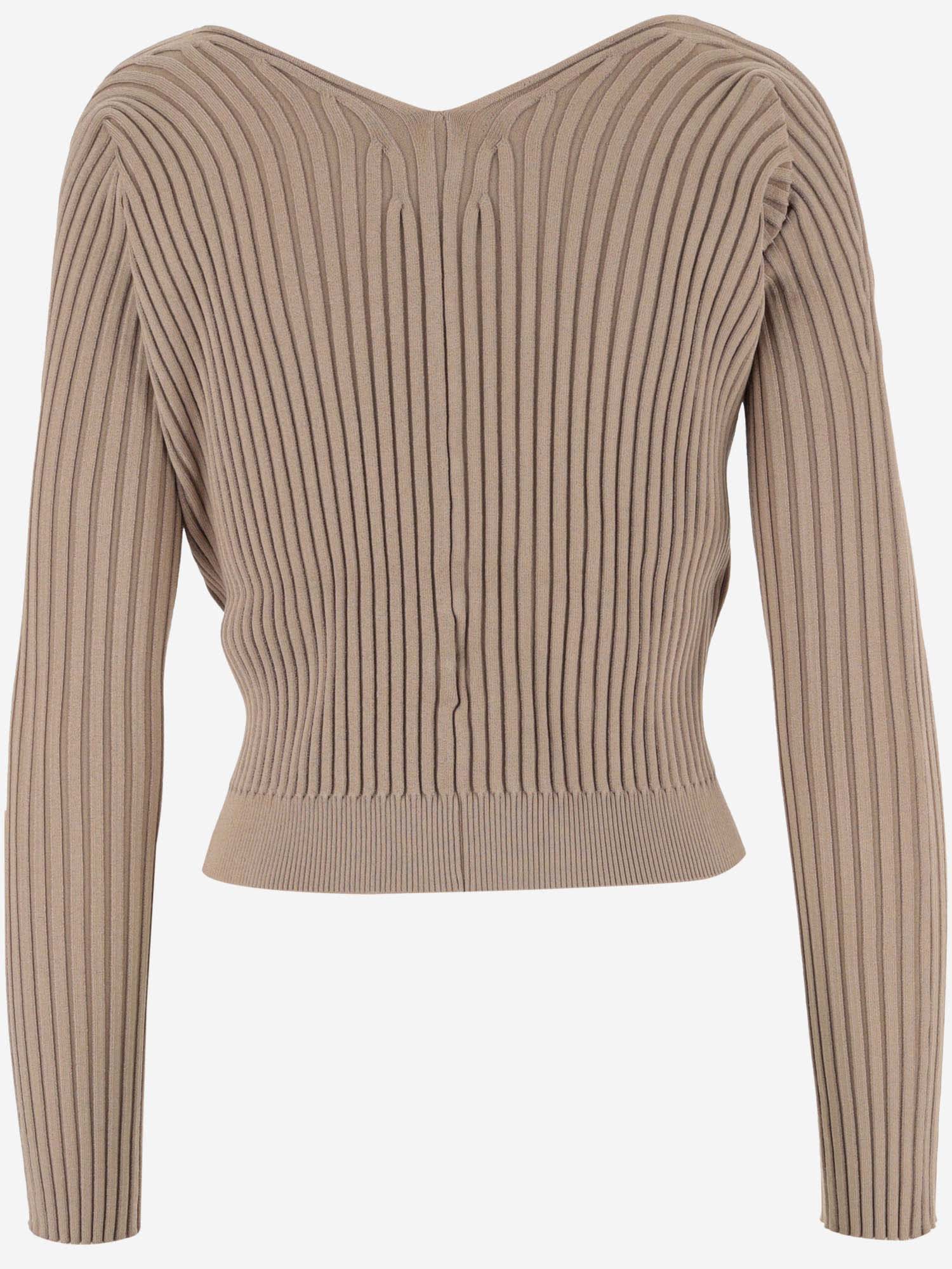 Shop Jacquemus La Maille Pral Longue In Beige