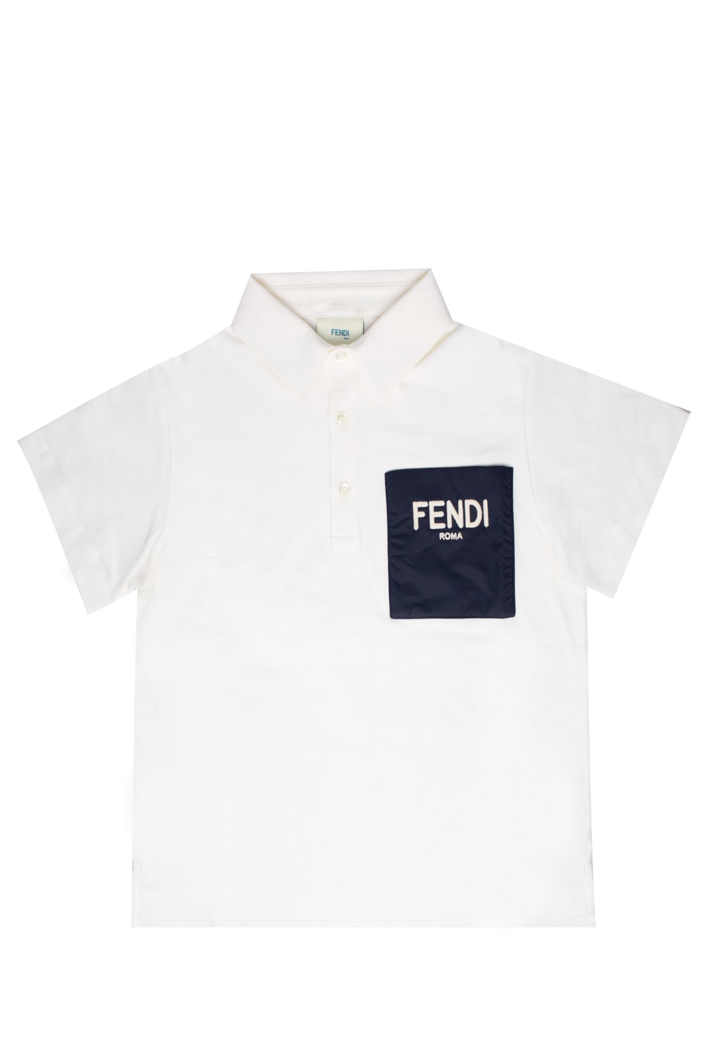 Fendi Cotton Jersey Polo Shirt