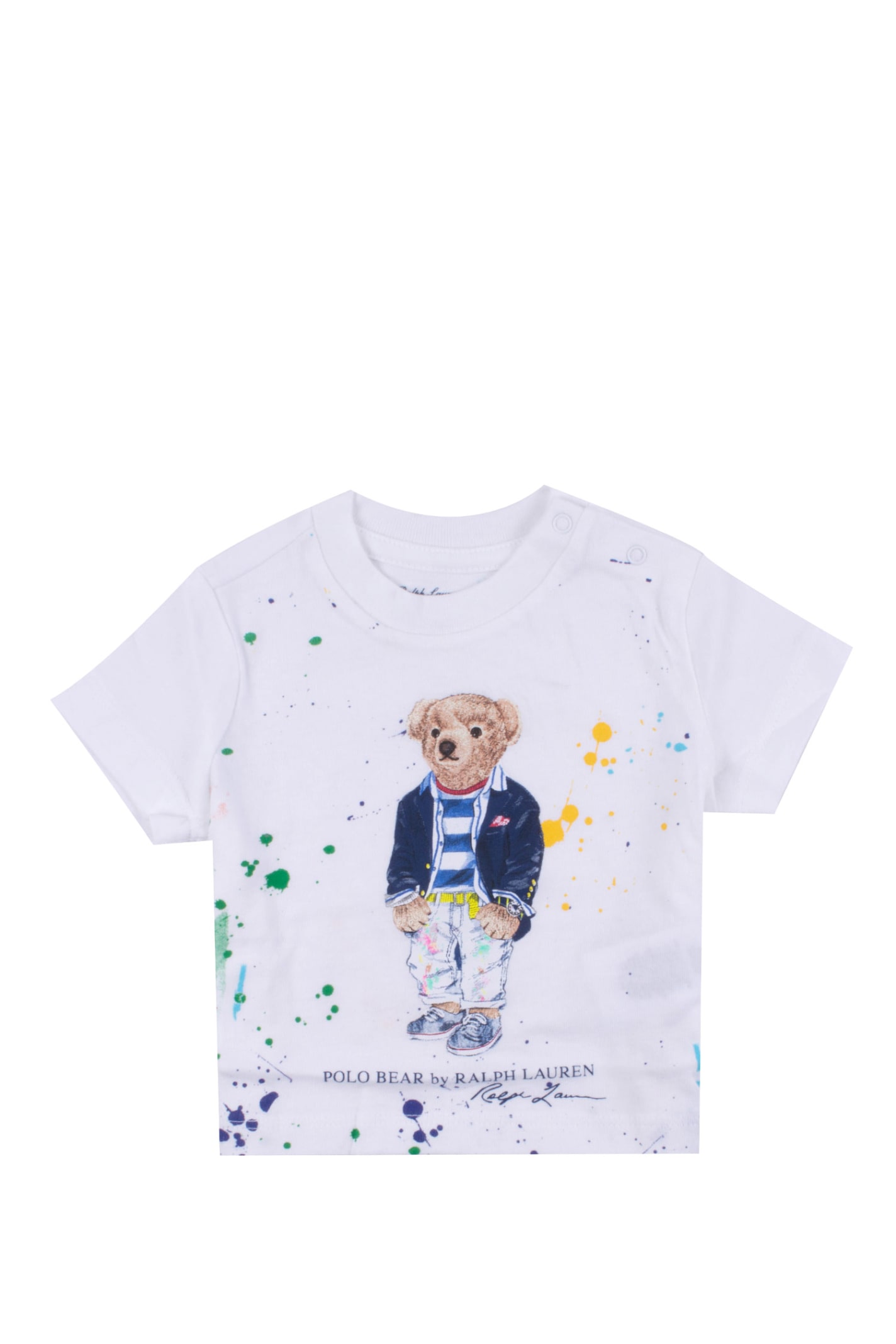 Ralph Lauren Polo Bear T-shirt With Paint Splash