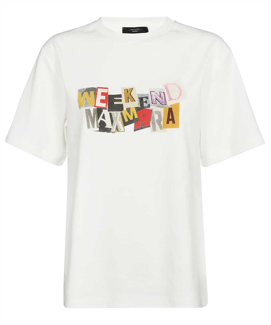 Weekend Max Mara Round-necked T-shirt In White