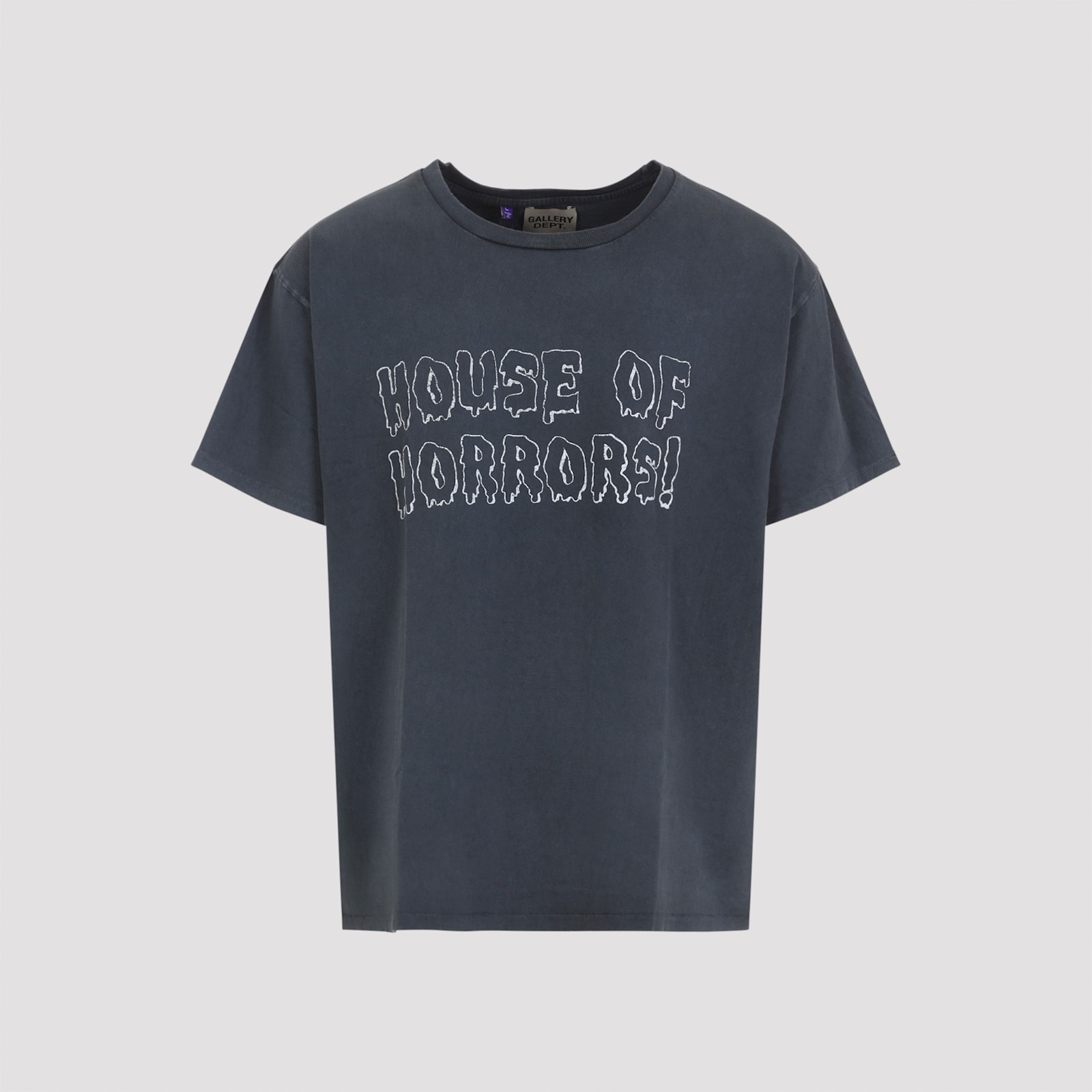 Gallery Dept. Black Crewneck Printed T-shirt In Black