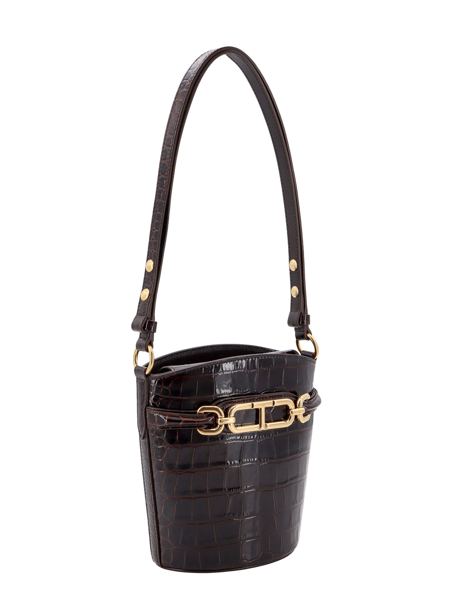 Shop Tom Ford Bucket Bag In Brown