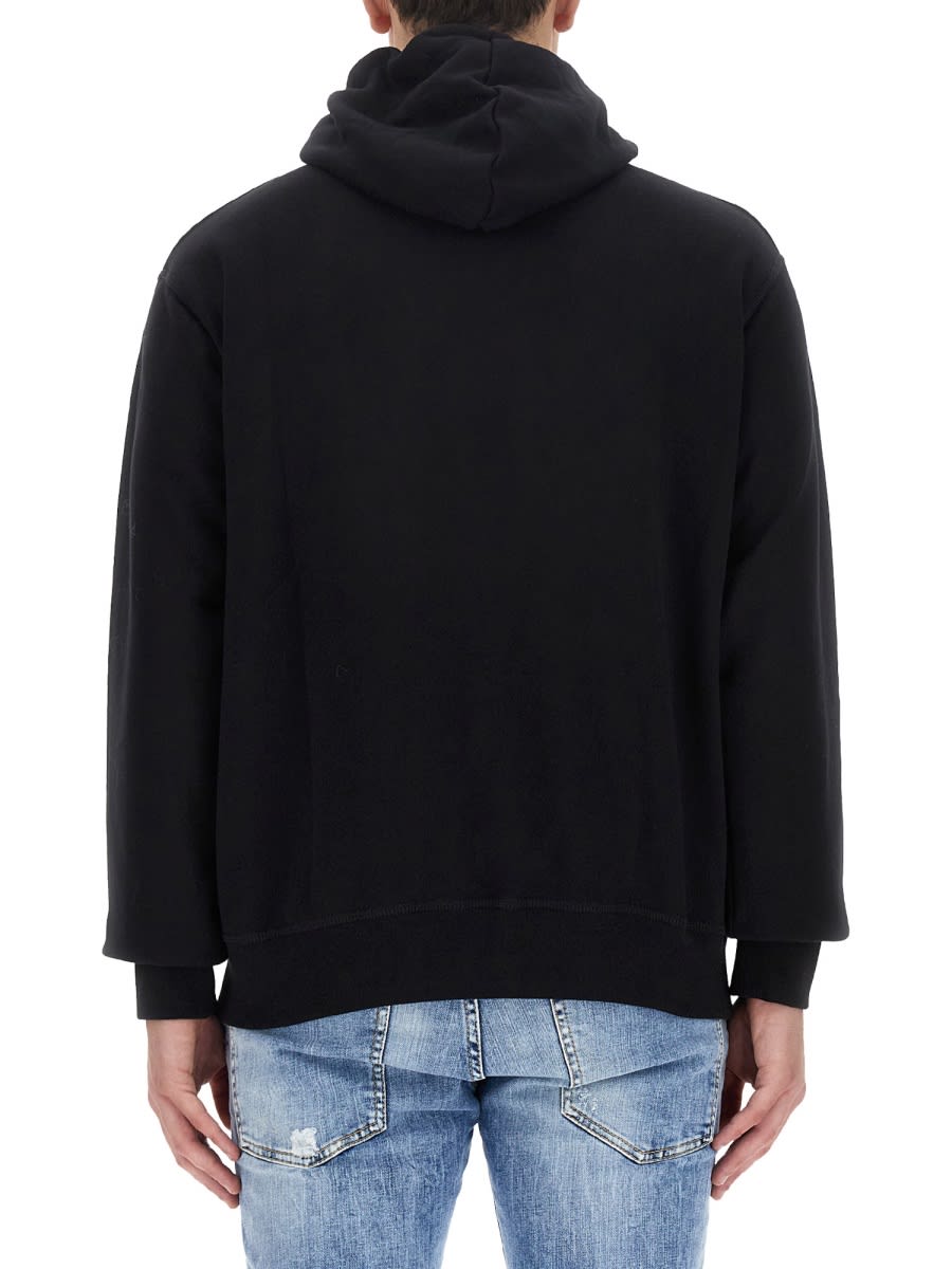 Shop Dsquared2 Sweatshirt With Logo Print In Black