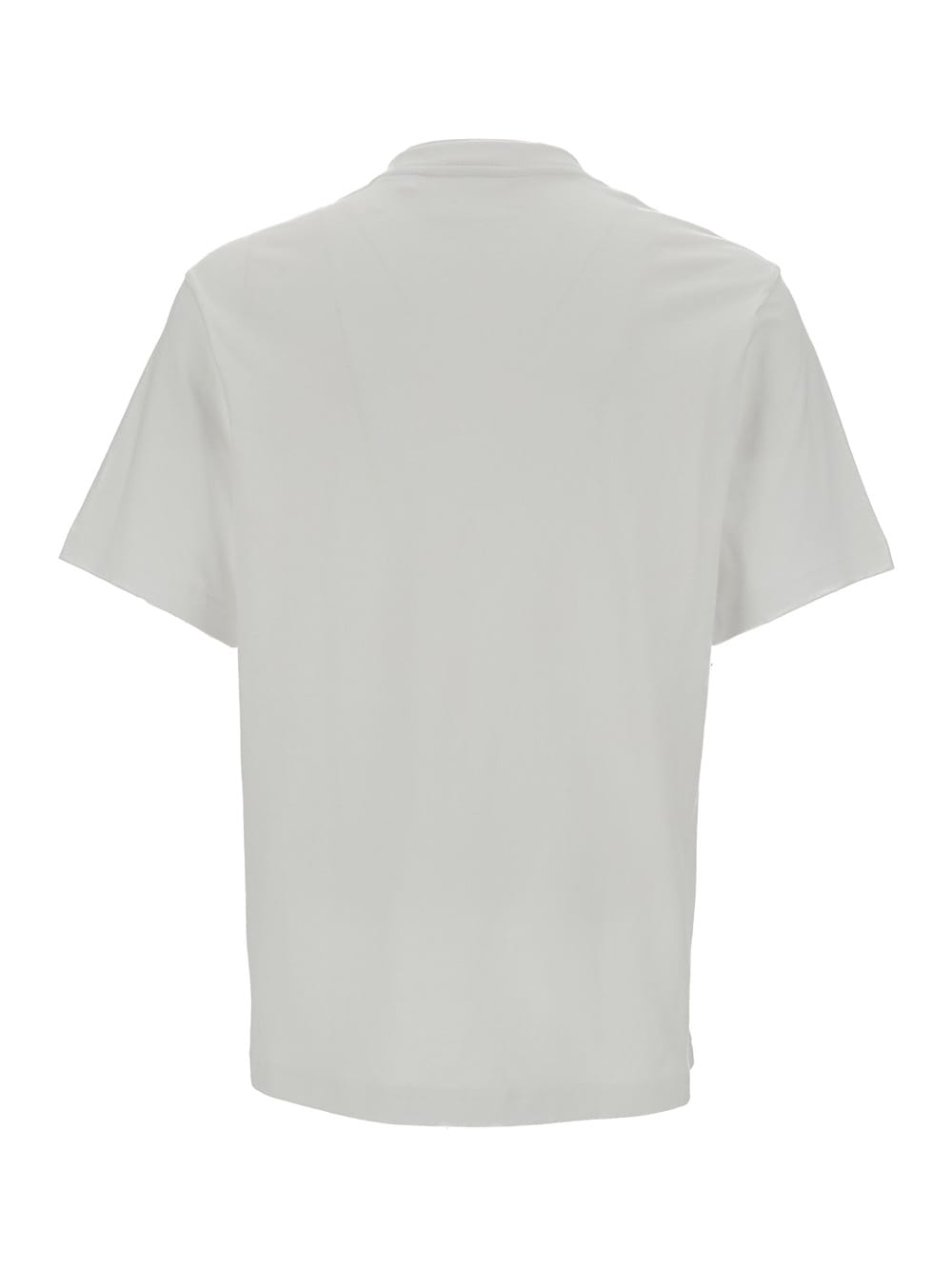 Shop Axel Arigato Legacy White T-shirti With Logo Lettering Print In Cotton Man