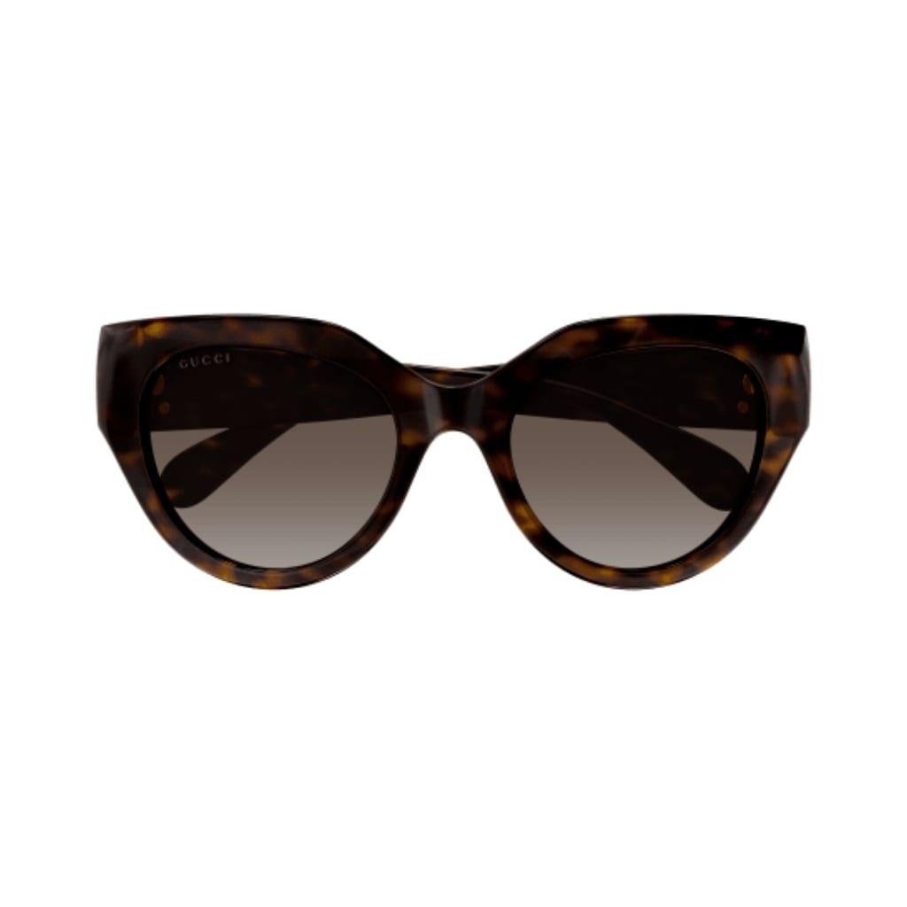 Gucci Gg1408s 003 Sunglasses In Havana Havana Brown