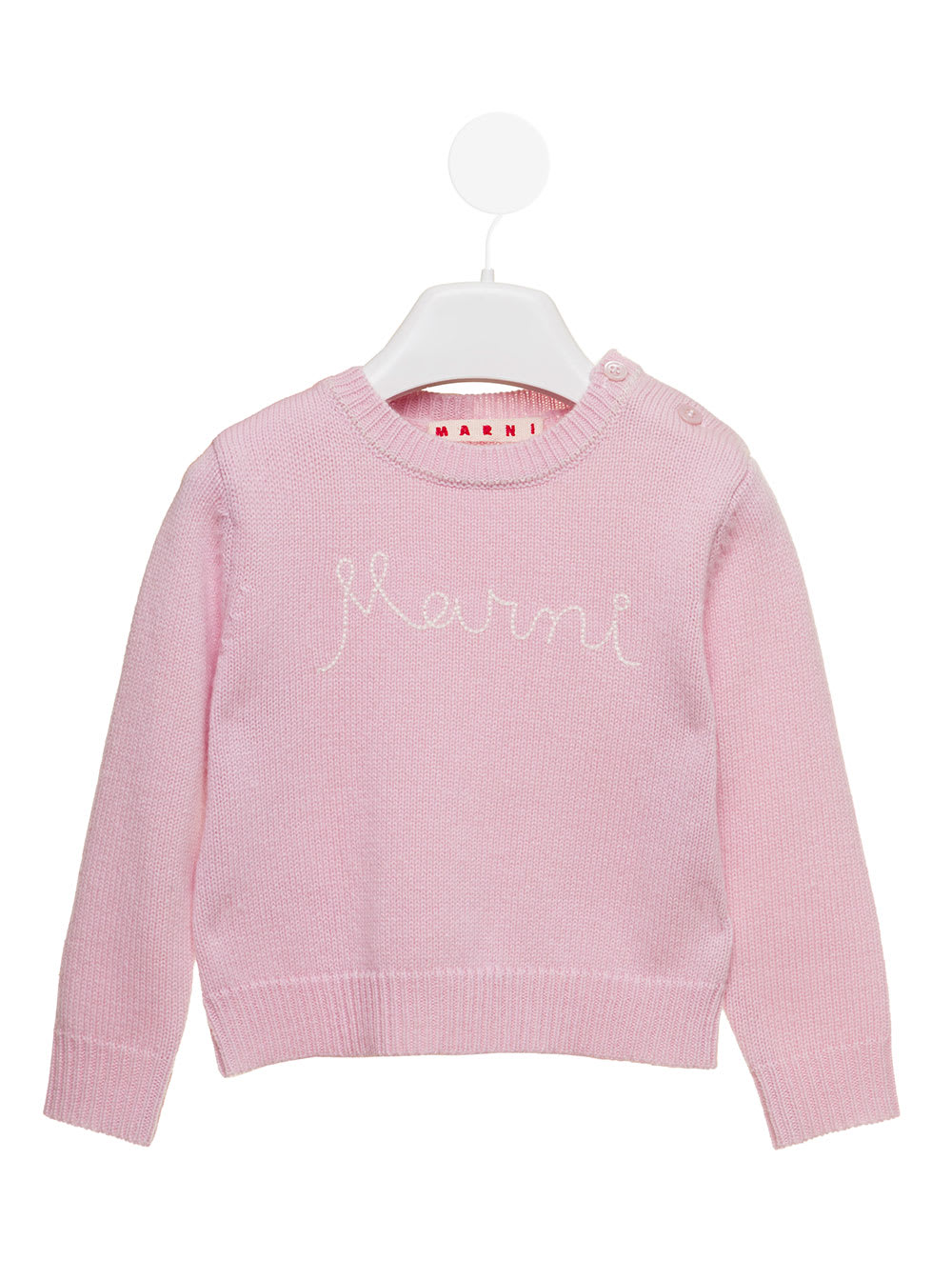 Marni Kids Babys Pink Wool Sweater