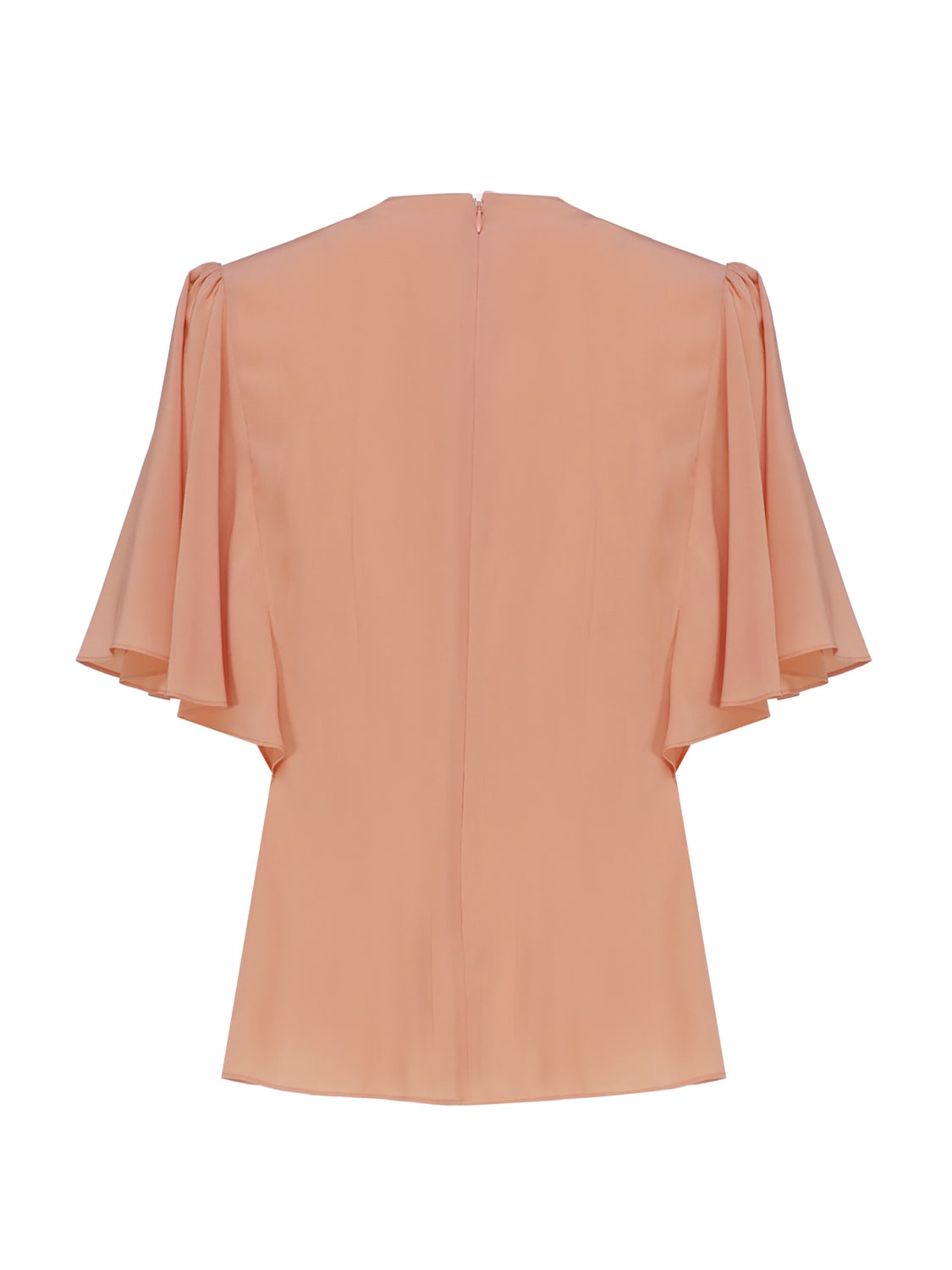 Shop Chloé Top With Cap Sleeves In Pink