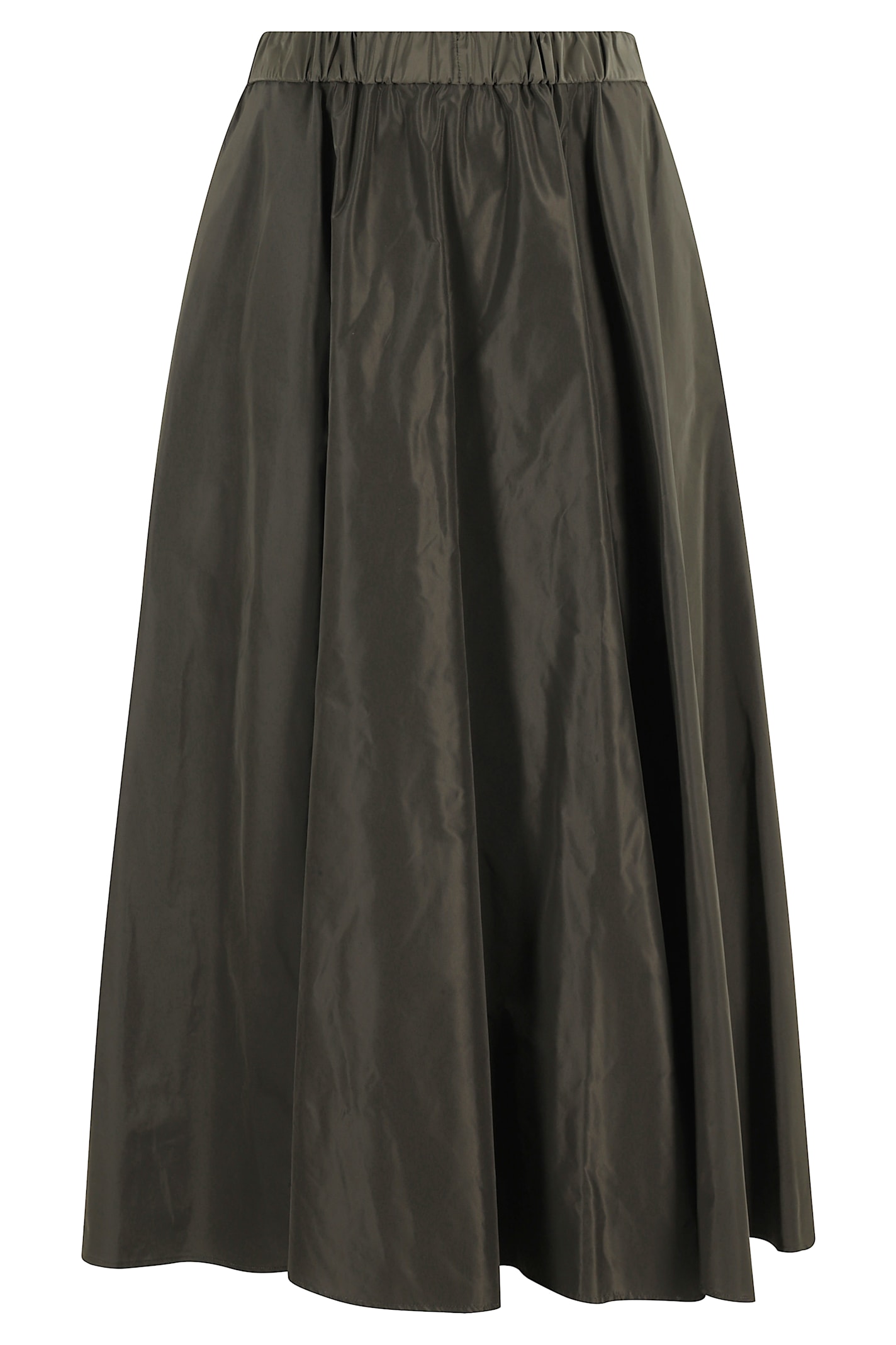 Aspesi Elastic-waist Flared Skirt In Gray