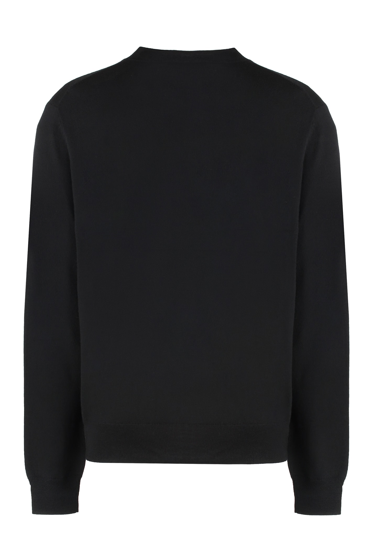 Shop Isabel Marant Basile Merino Wool Crew-neck Sweater In Black