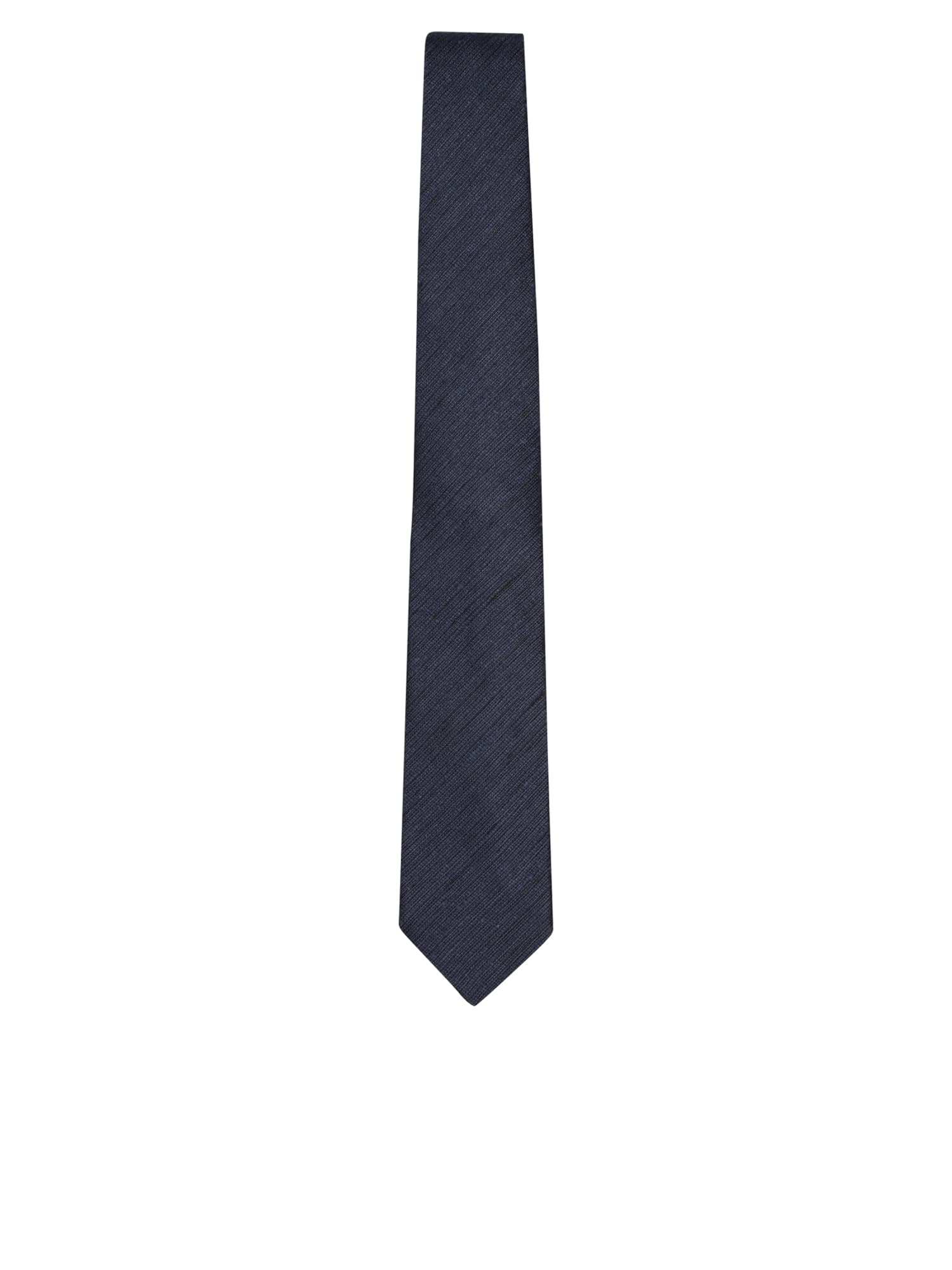 Shop Lardini Blue Chantung Tie