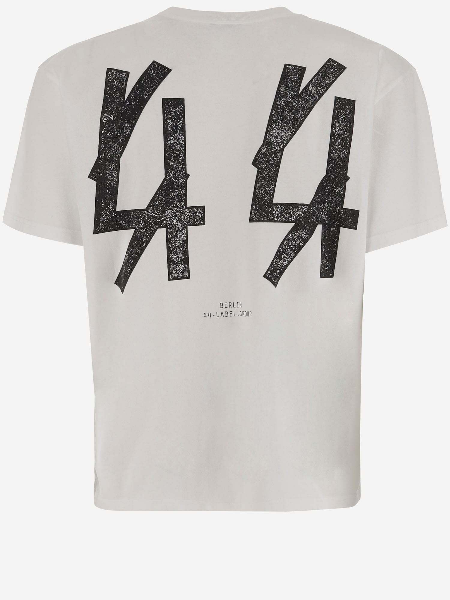 44 Label Group Cotton T-shirt With Print In Neutral