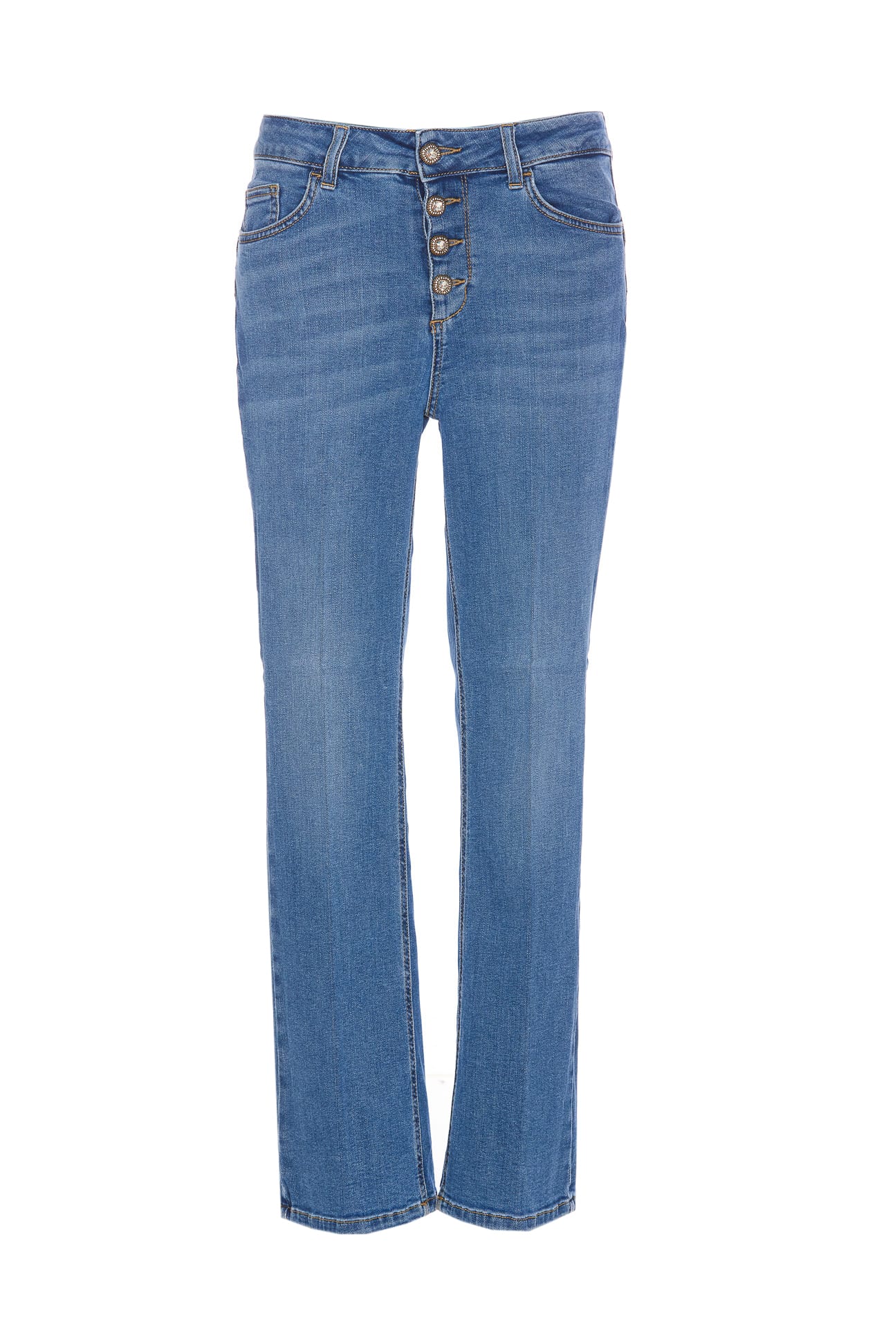 Liu-Jo Cropped Bottom Up Jeans