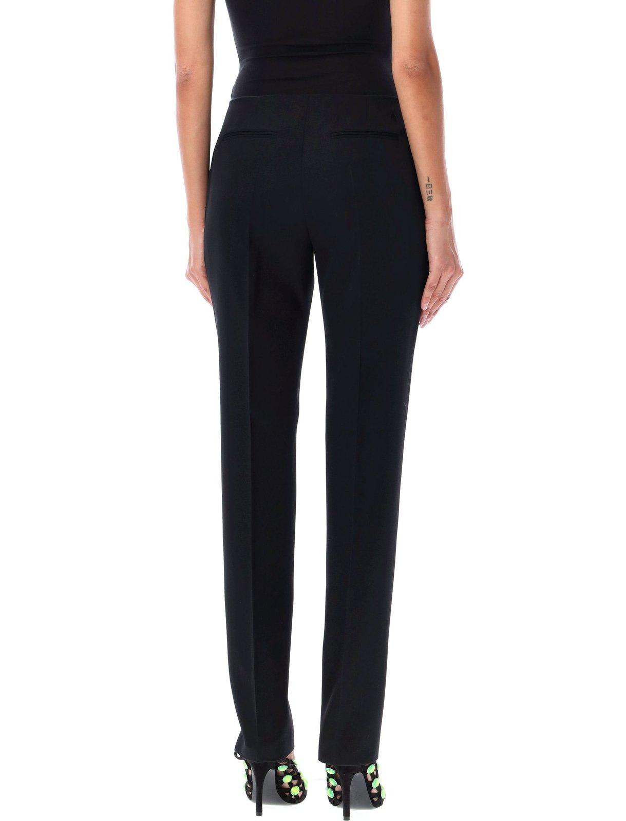 Shop Attico Tailored Gabardine Pants In Nero