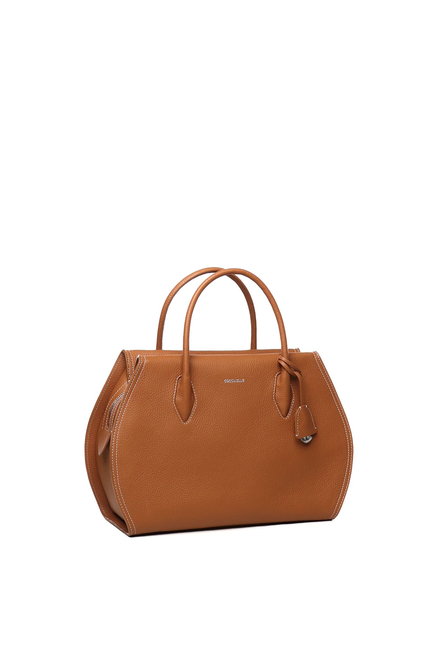 Coccinelle Klichè Medium Top Handle Bag In Brown