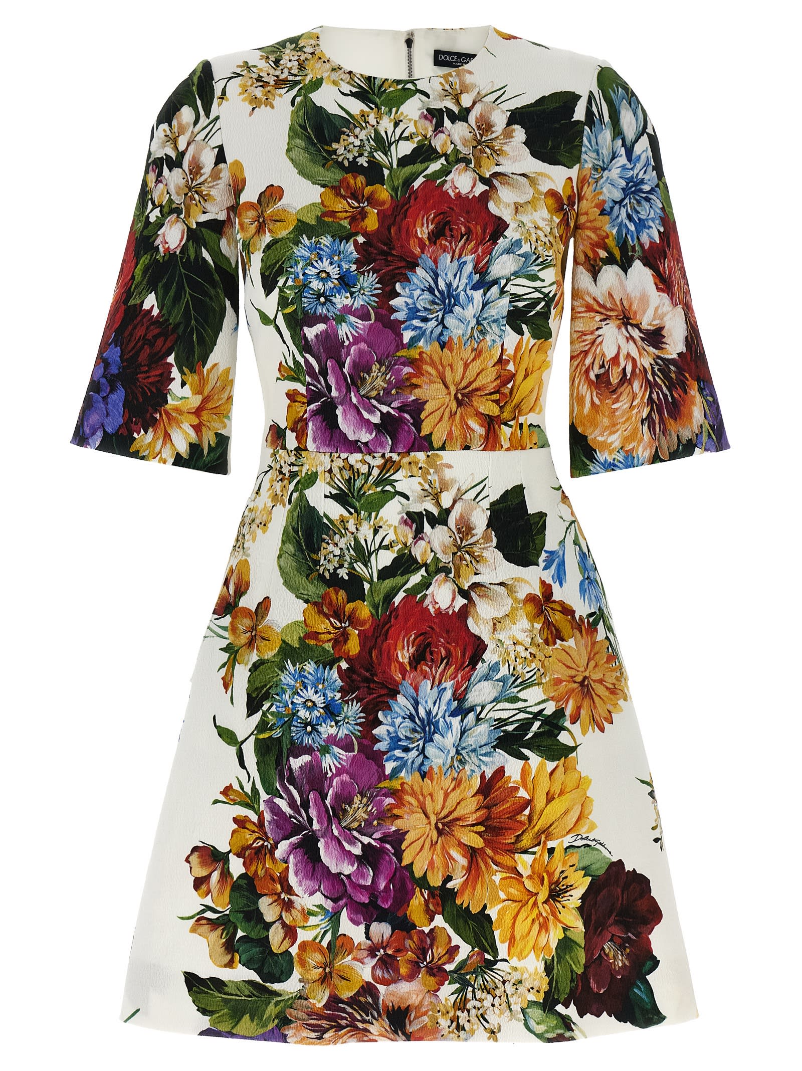 Floral Bouquet Printed Dress