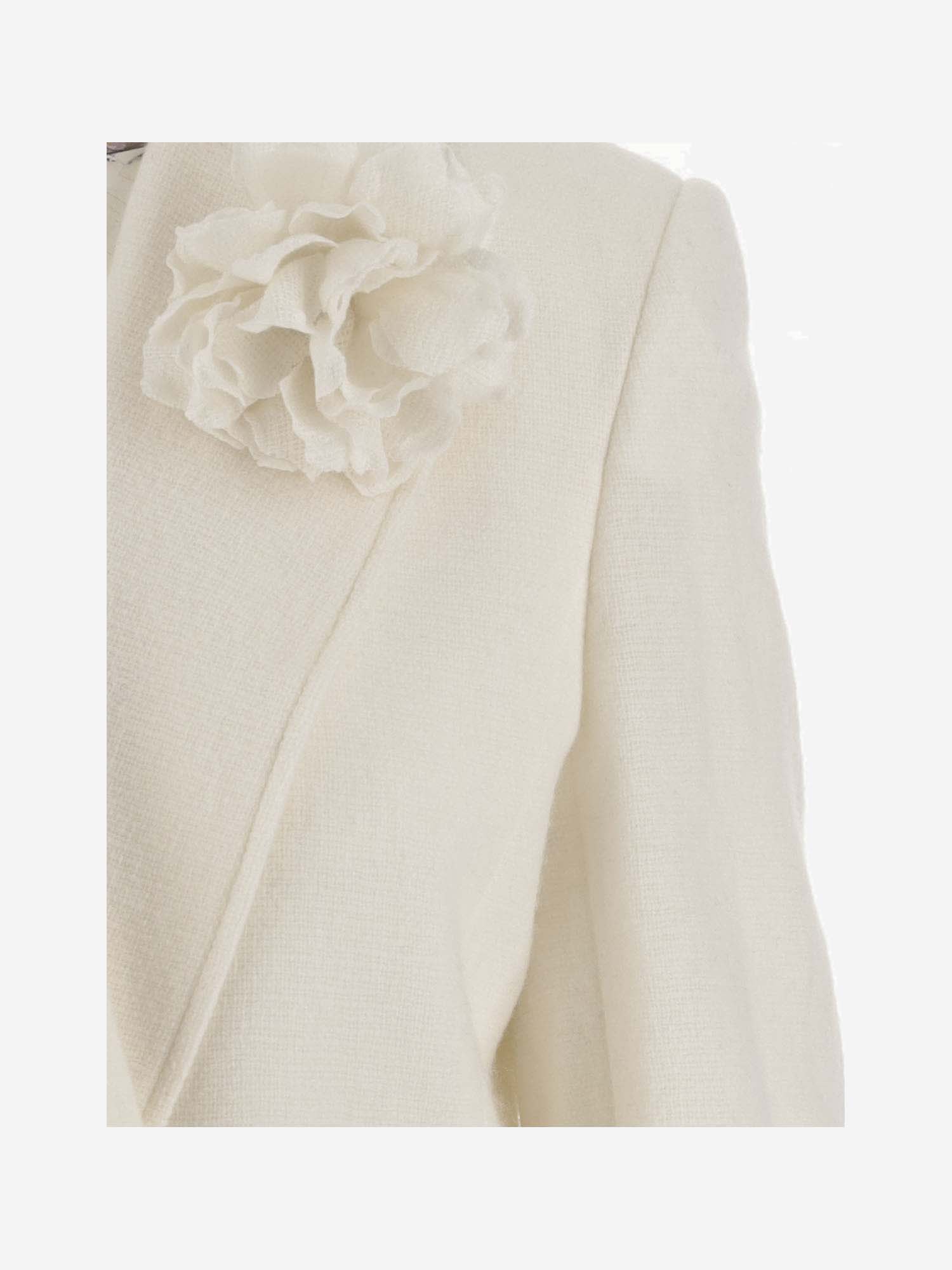 Shop Chloé Wool And Cashmere Blend Jacket In White