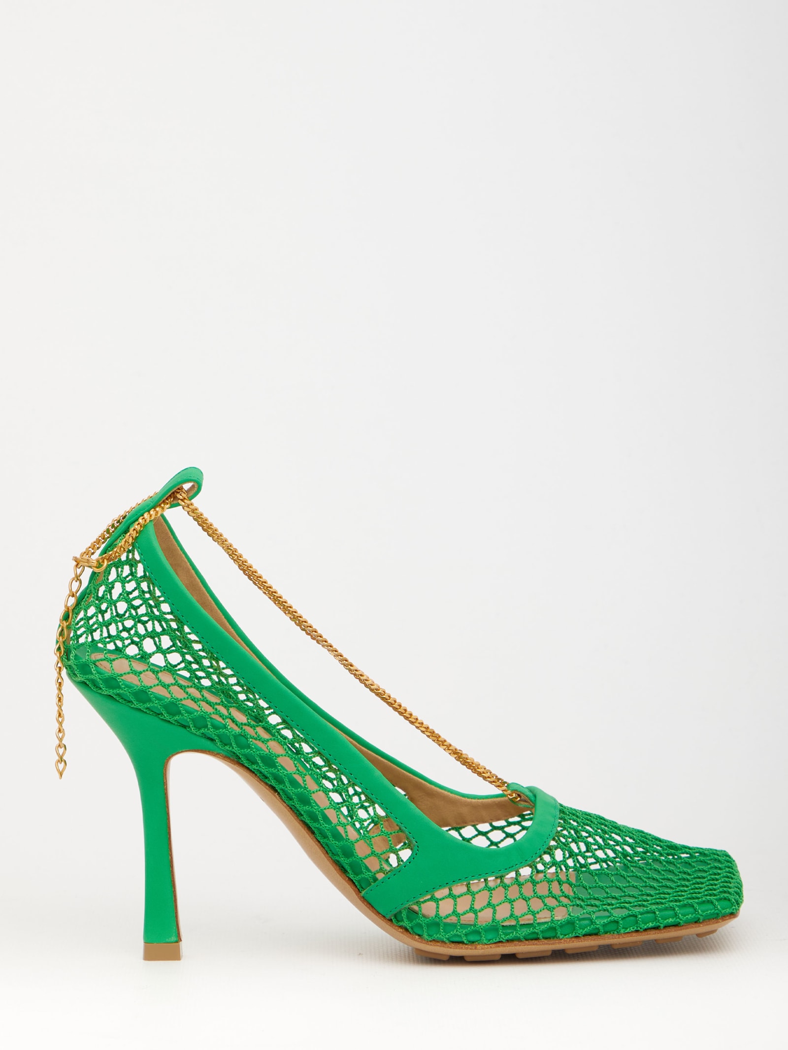 Bottega Veneta Green Stretch Sandals