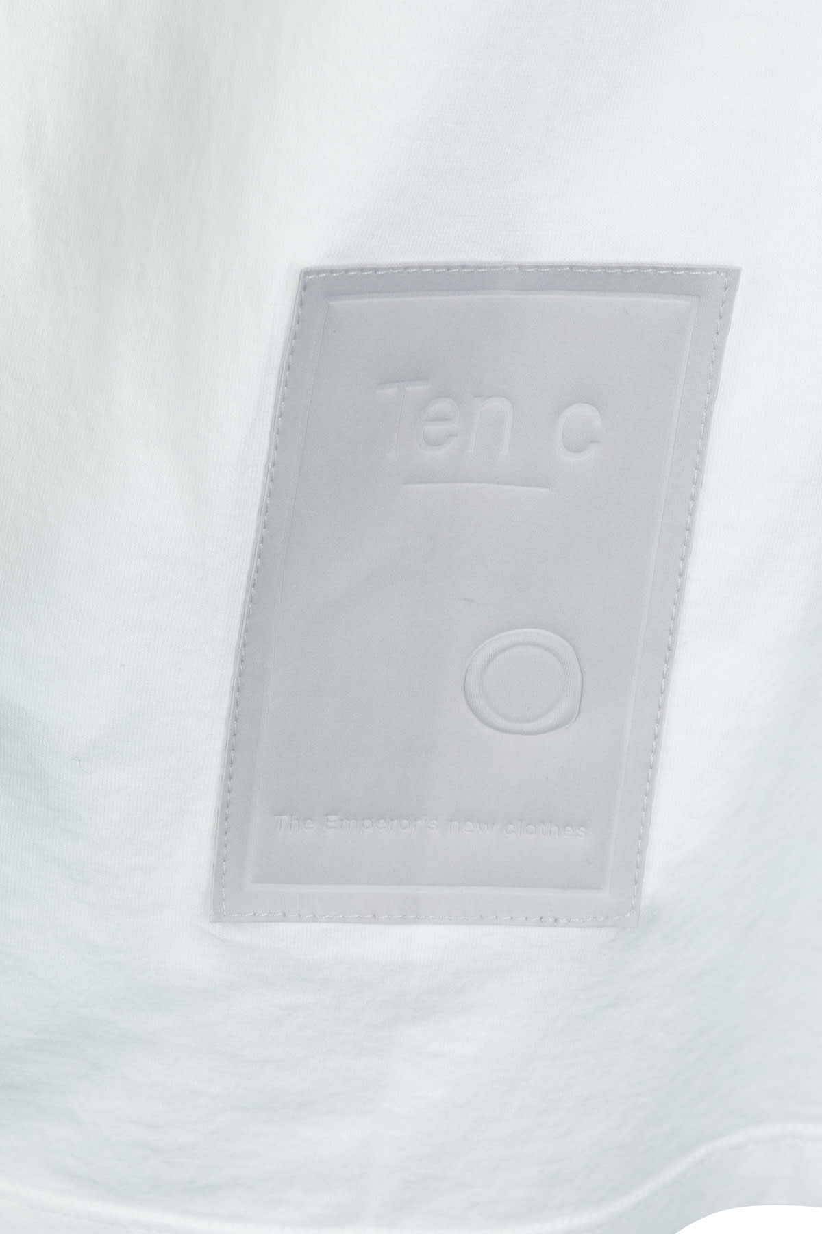 Ten C T-shirt In Bianco Neve