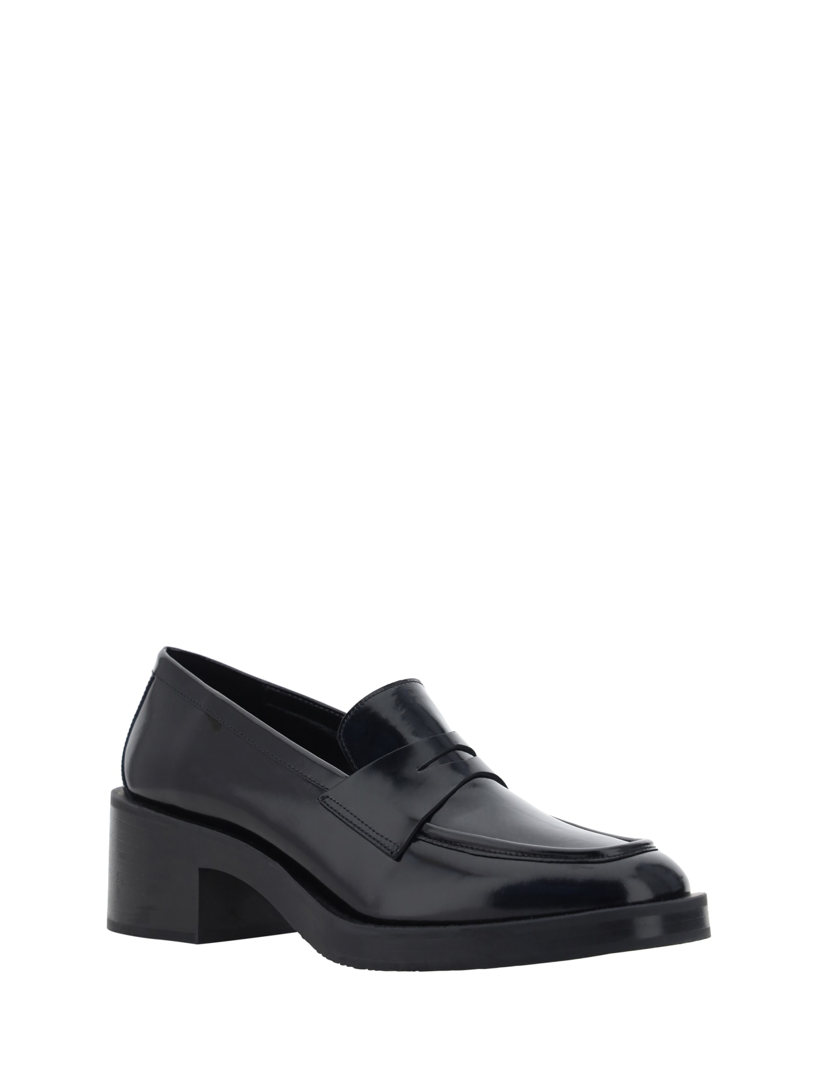 Shop Stuart Weitzman Kaia Loafers In Black