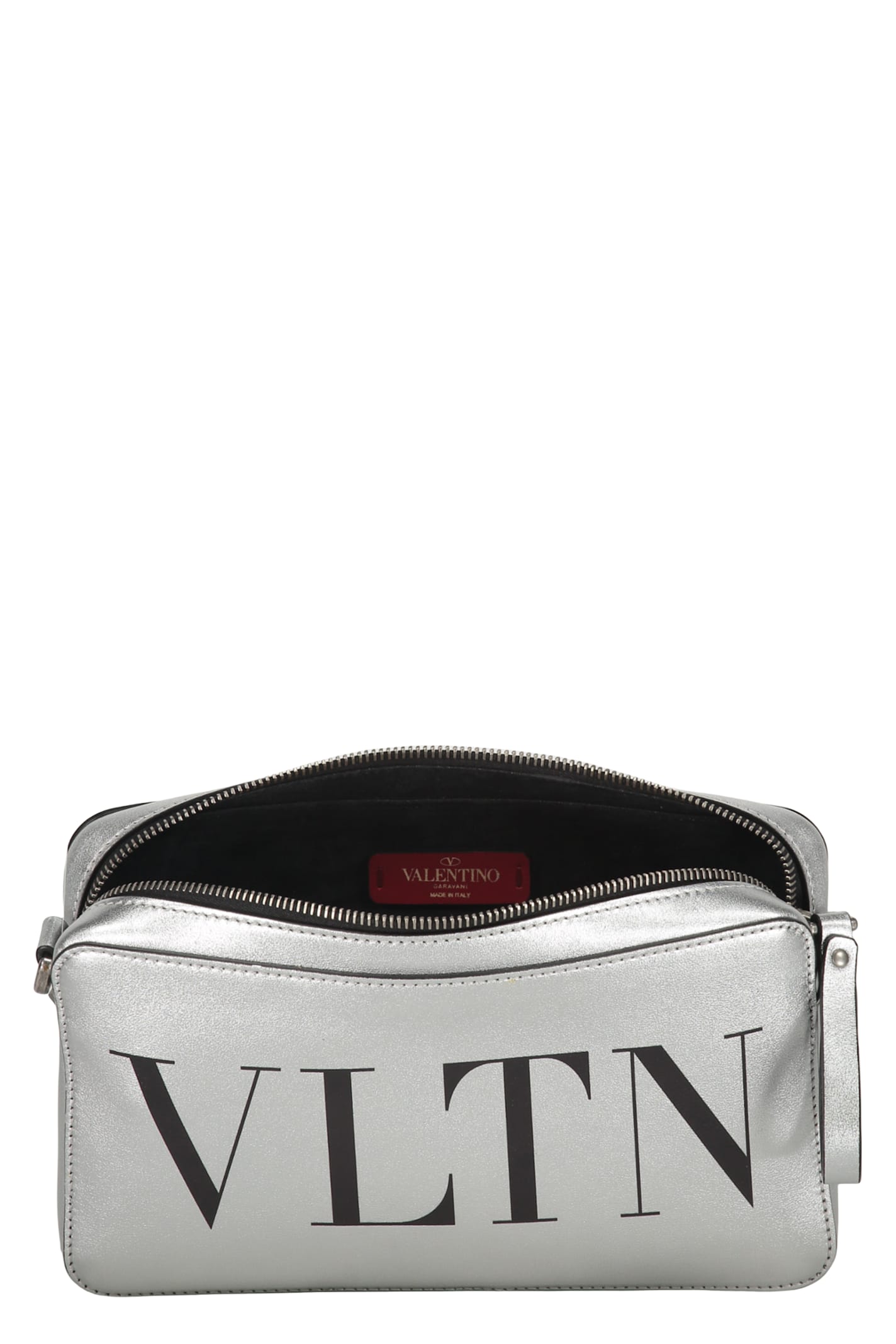 Valentino Crossbody Bag In Silver