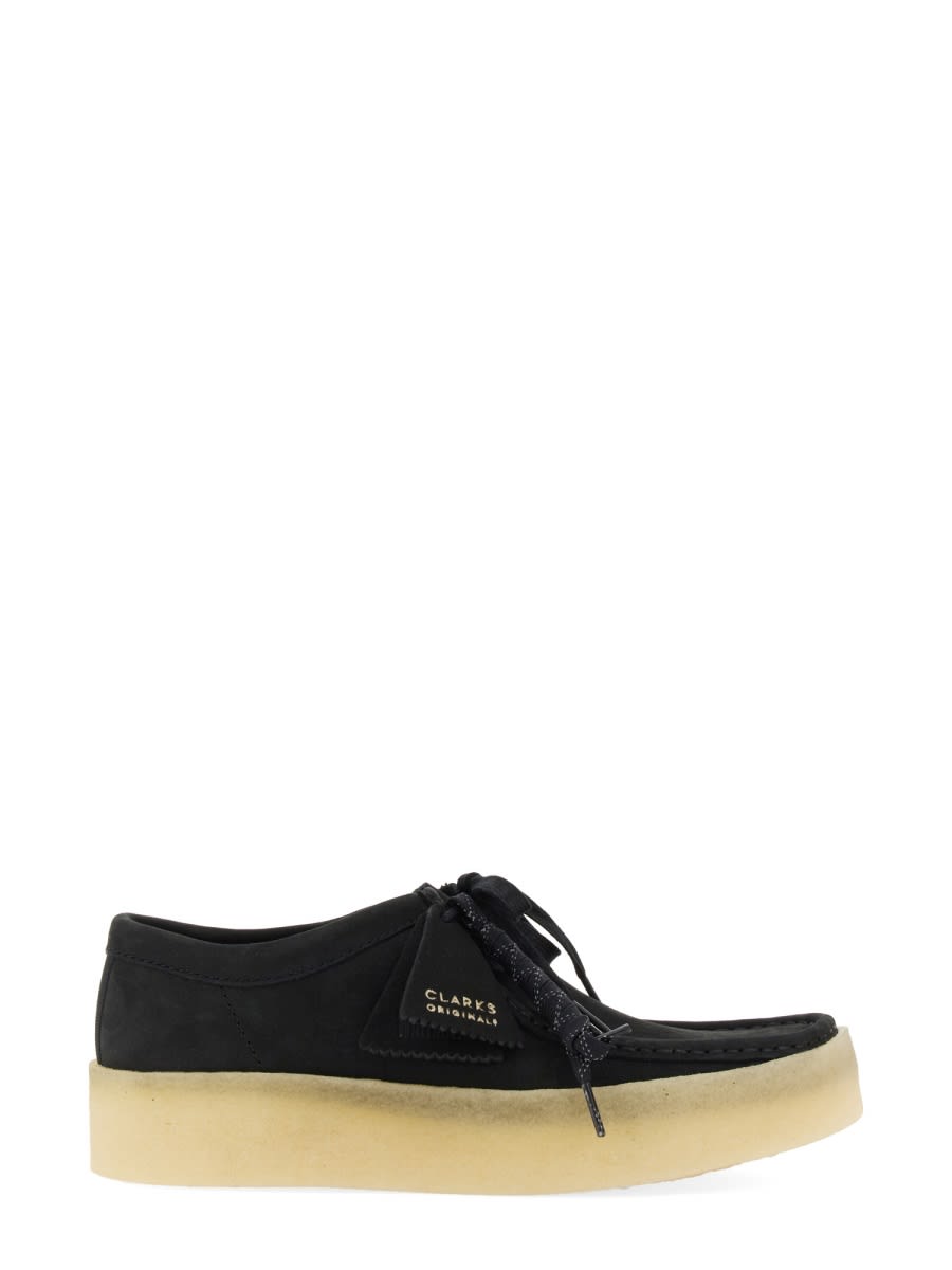 Shop Clarks Moccasin Wallabee Cup In Black