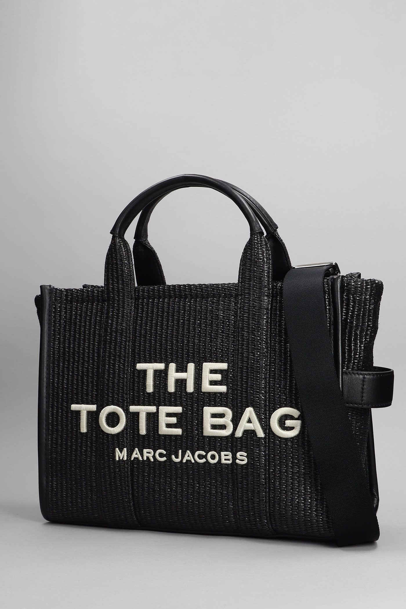 Marc Jacobs Black 'the Woven Small Tote Bag' Tote In Black