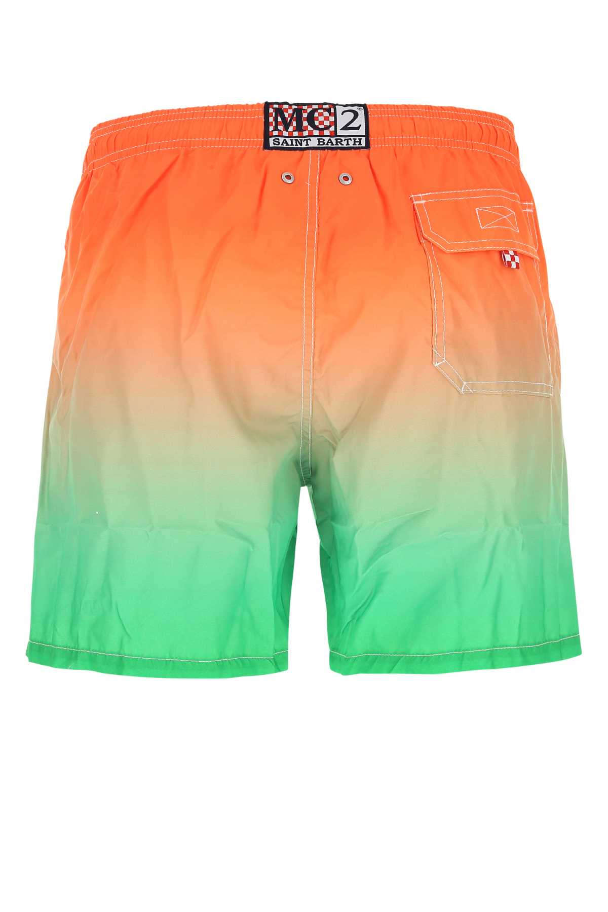 Mc2 Saint Barth Multicolor Polyester Swimming Shorts In 01760b