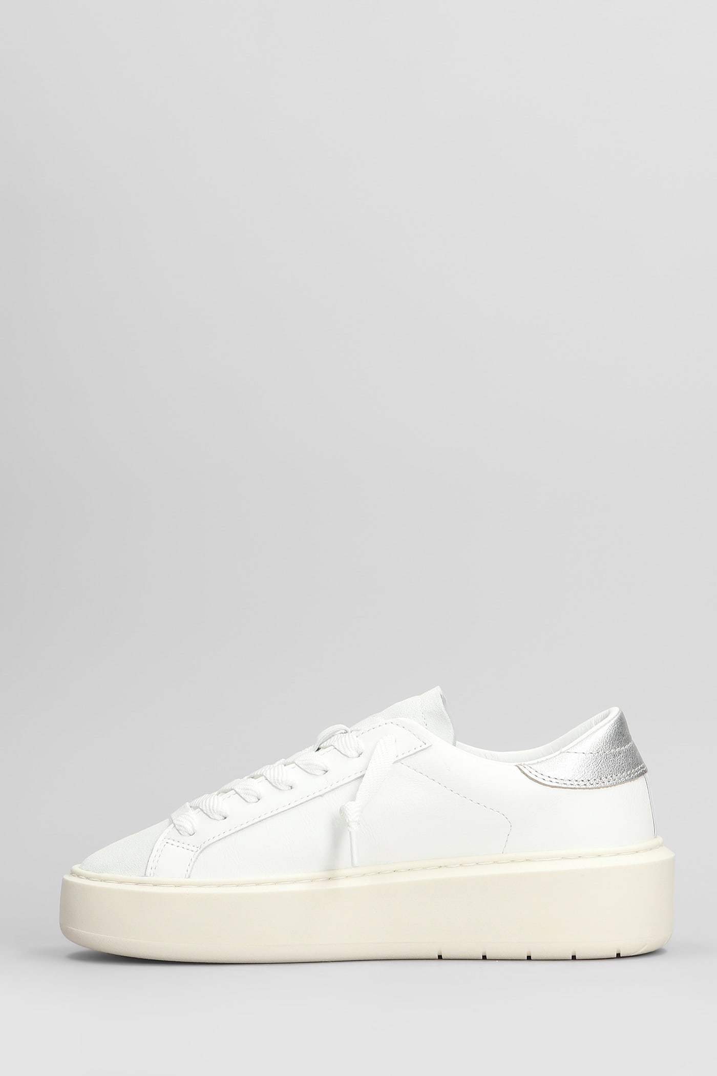 Date D.a.t.e. Hill Low Platform Sneakers In White